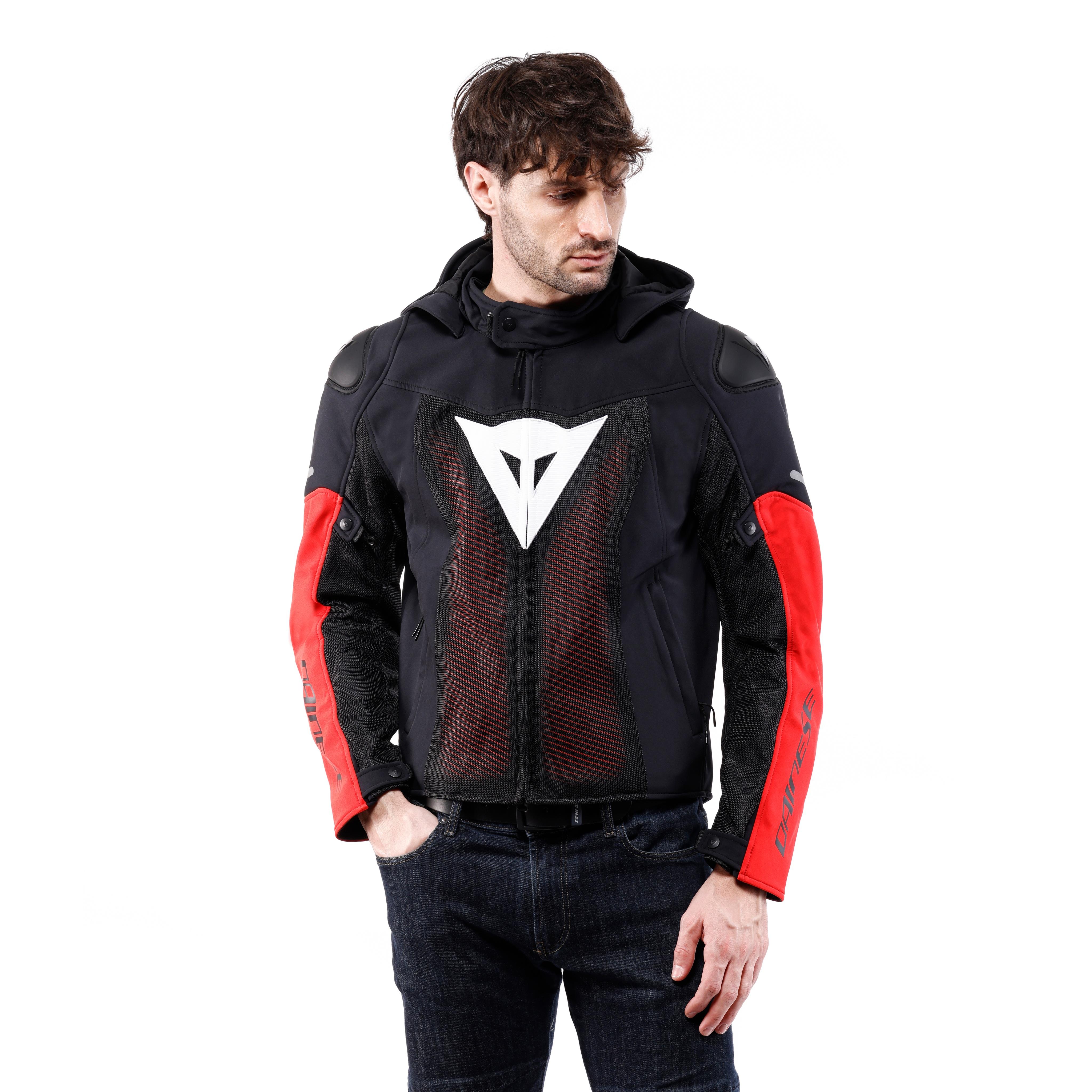 SUPER SPRINT AIR TEX - MEN'S SUMMER MESH MOTORCYCLE JACKET - BLACK/WHITE/RED - 3