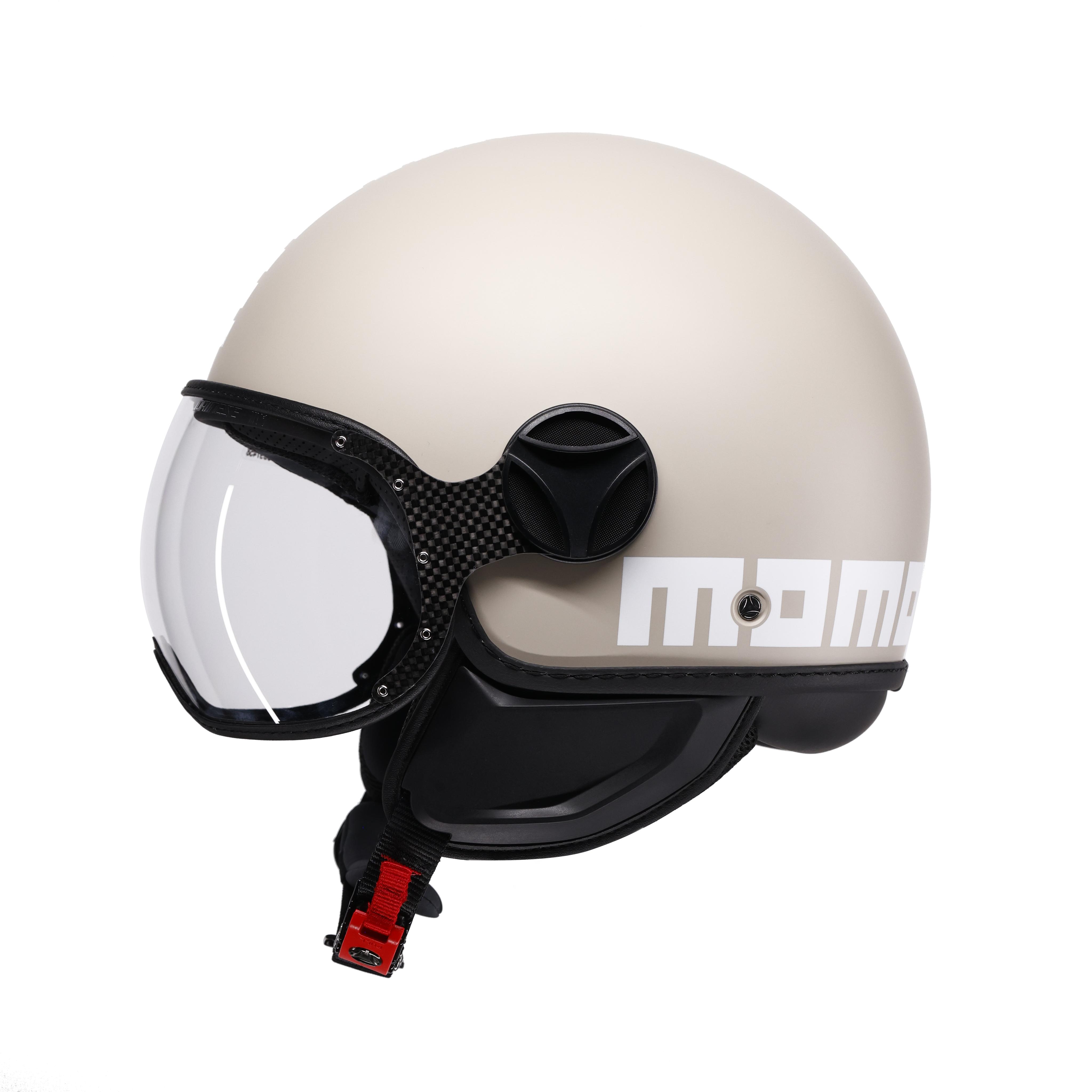 MOMODESIGN FGTR CLASSIC - JET-HELM MIT VISIER E2206 - CANDY MATT MALTED MILK/WHITE -  - 4