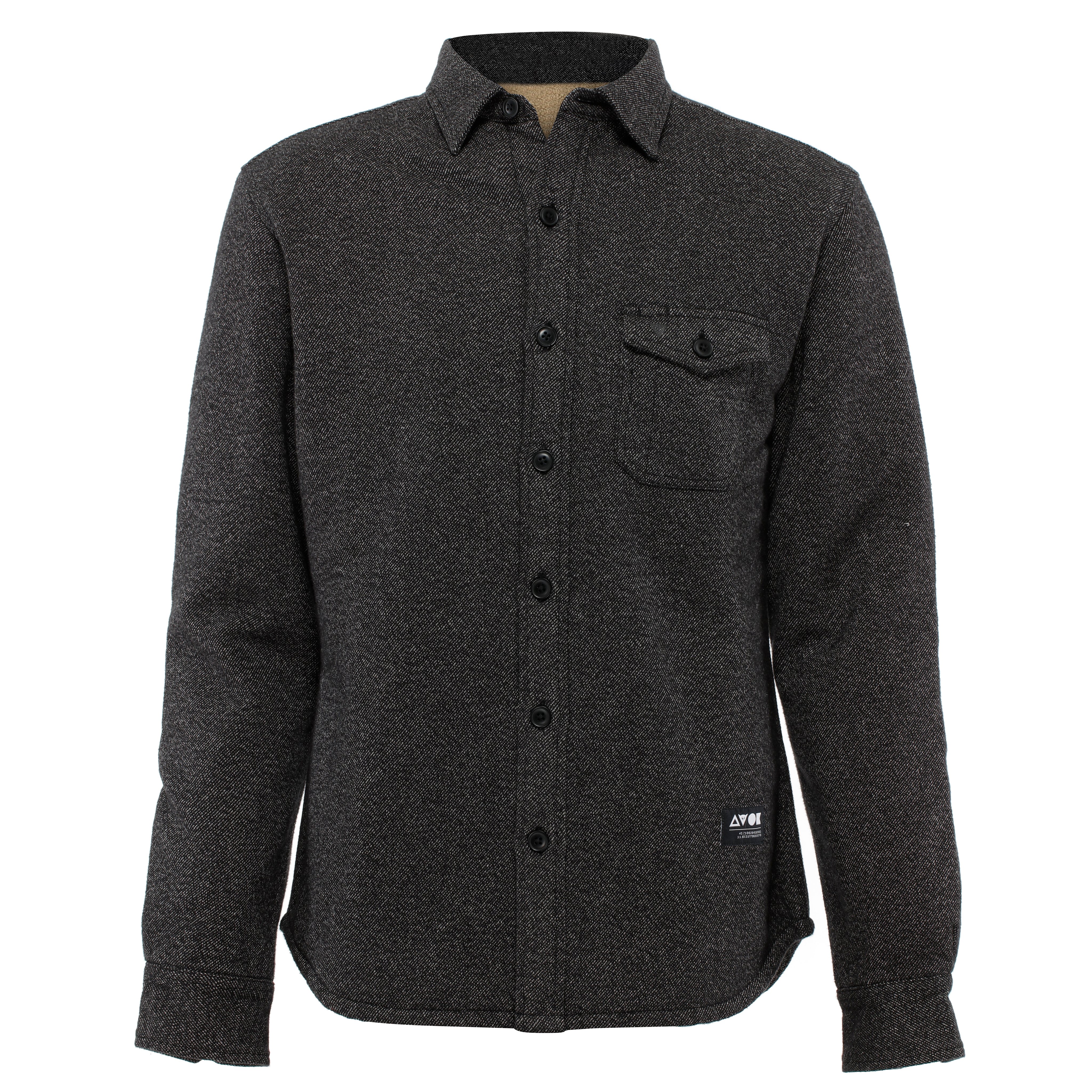 HEMDJACKE AUS TEDDYSTOFF - DARKGREY - 1