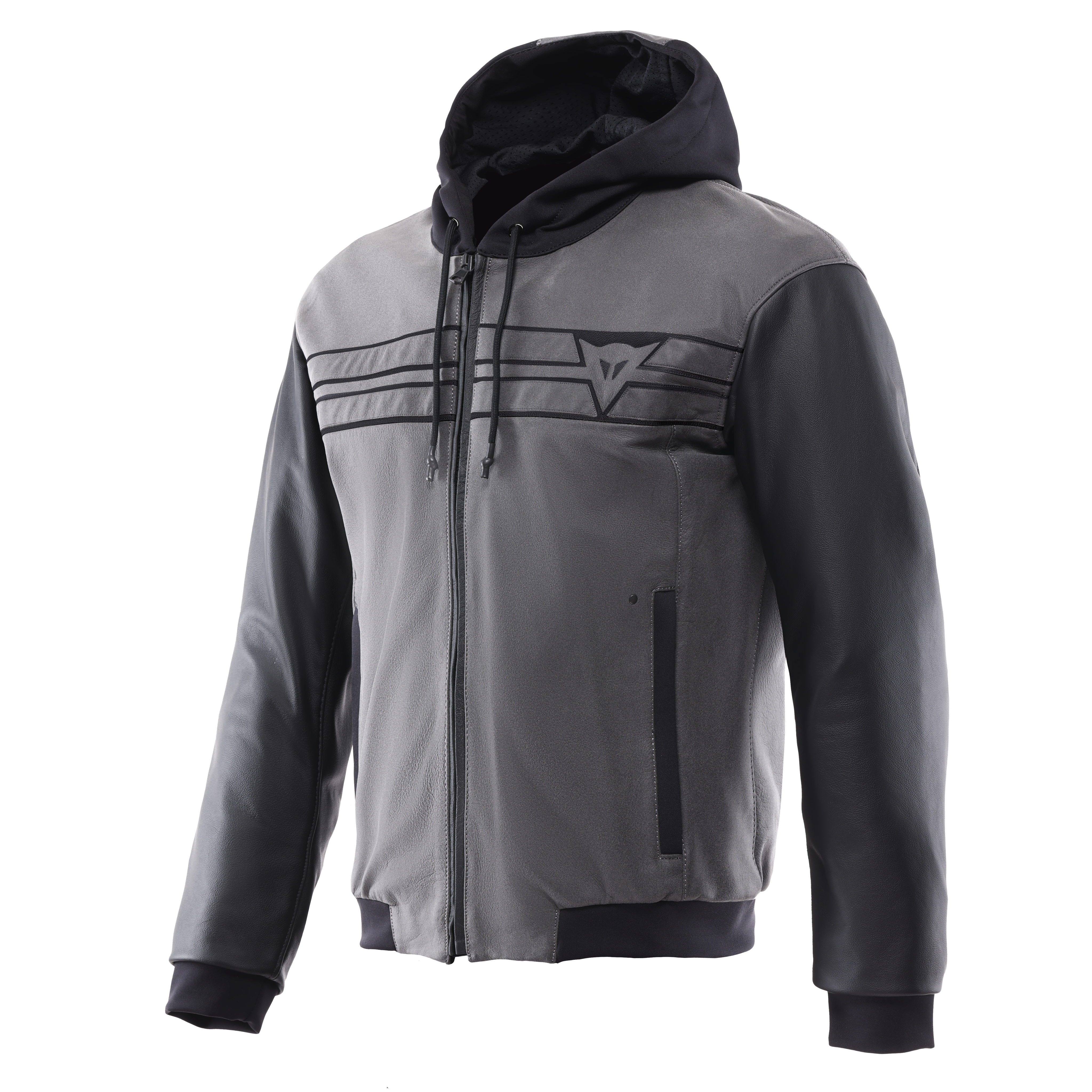 VINTEDGE - LEATHER MOTORCYCLE JACKET MEN - BLACK - 1