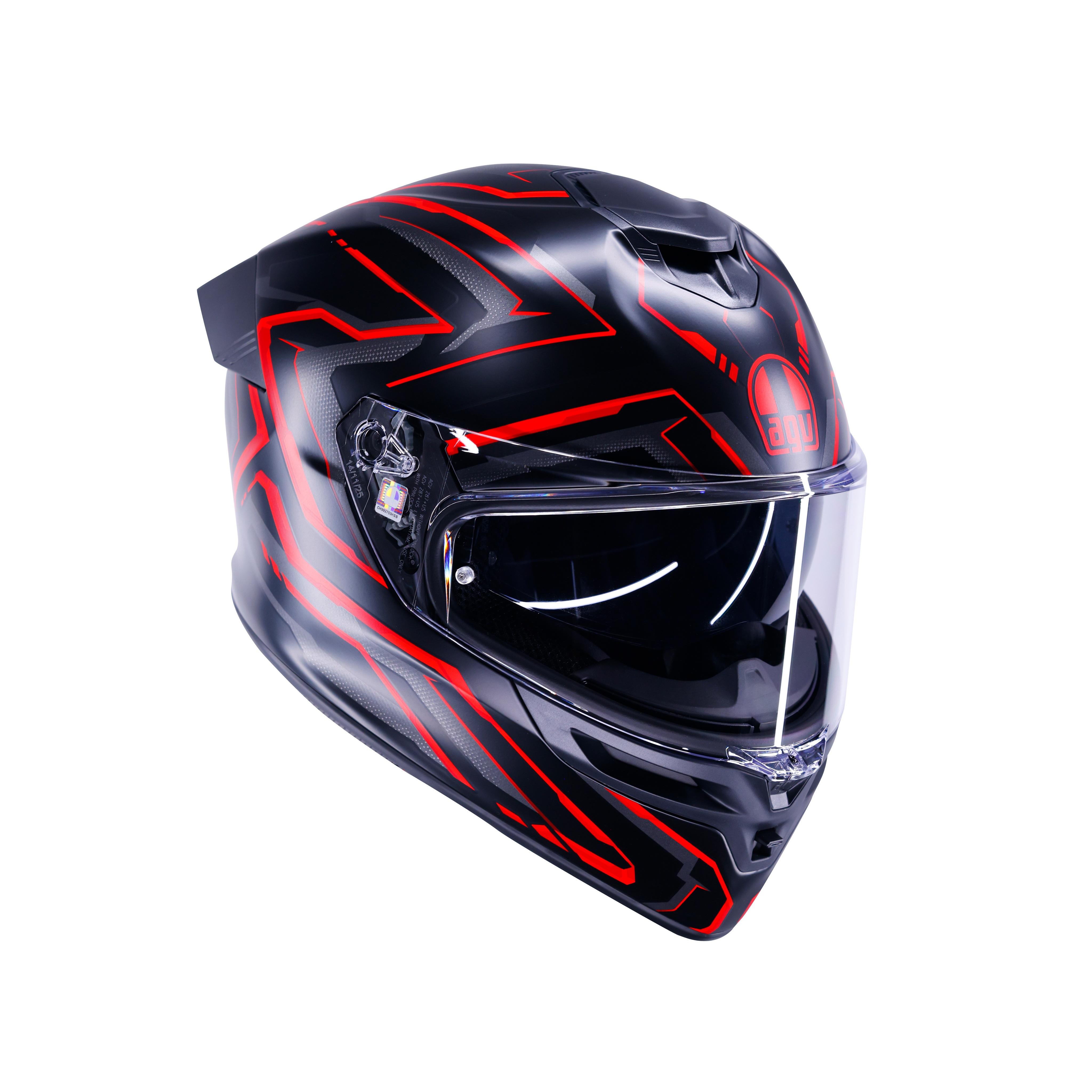 K5 ASTRALIX MATT BLACK/RED - FULL-FACE MOTORCYCLE HELMET E2206 -  - 6