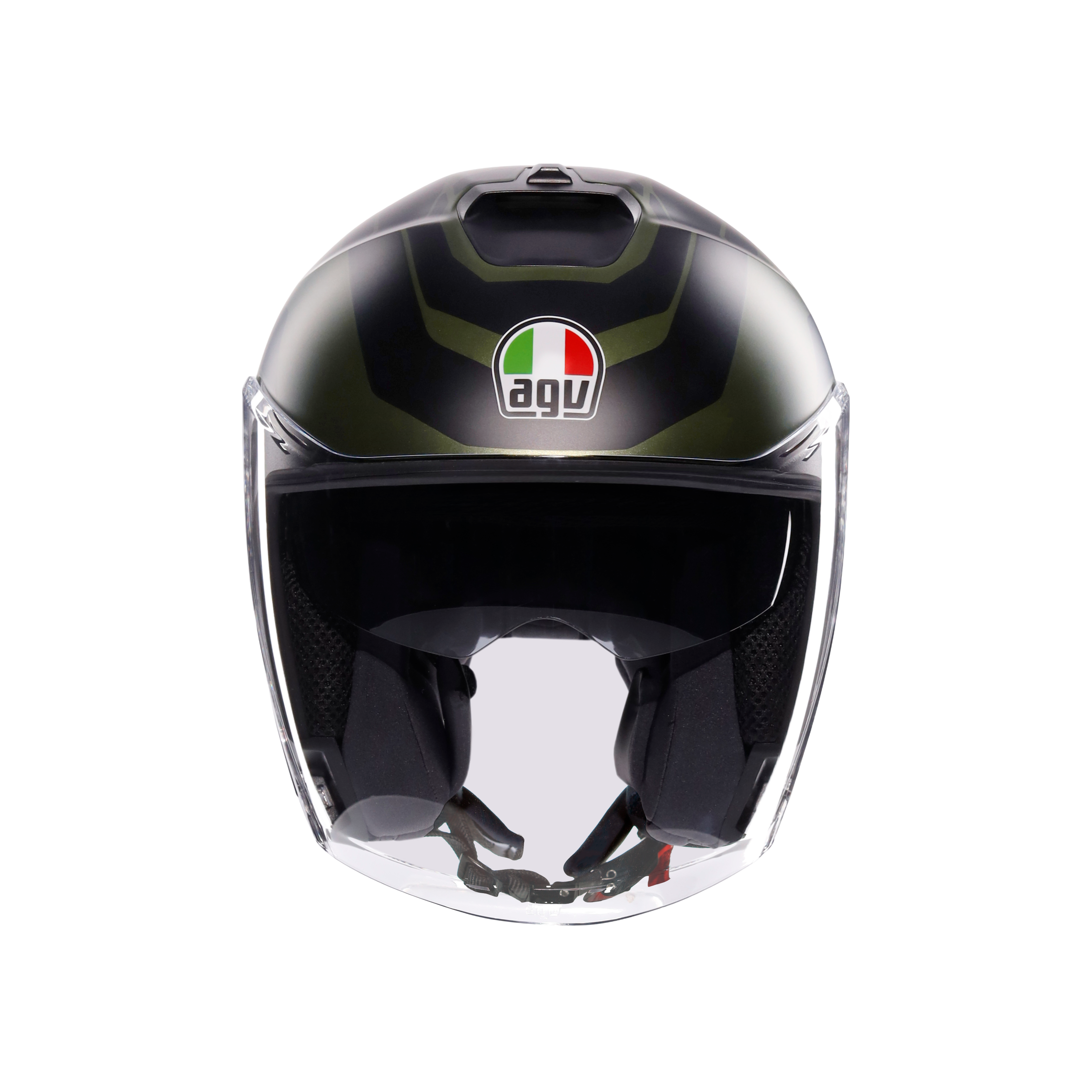 IRIDES SAKAI MATT GREEN/BLACK - CASQUE MOTO JET E2206 -  - 7