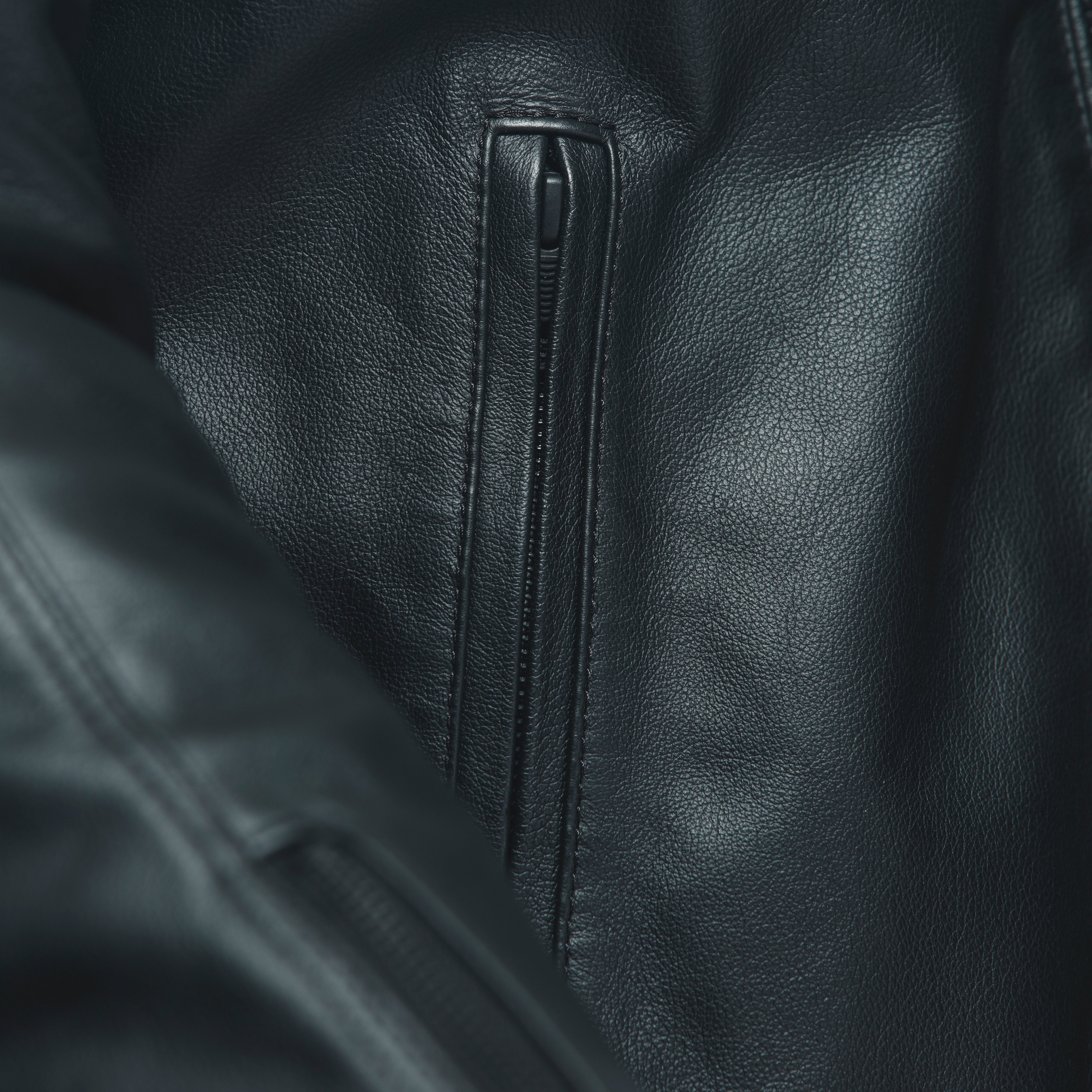 ZAURAX - MEN'S MOTORCYCLE LEATHER JACKET - BLACK - 10