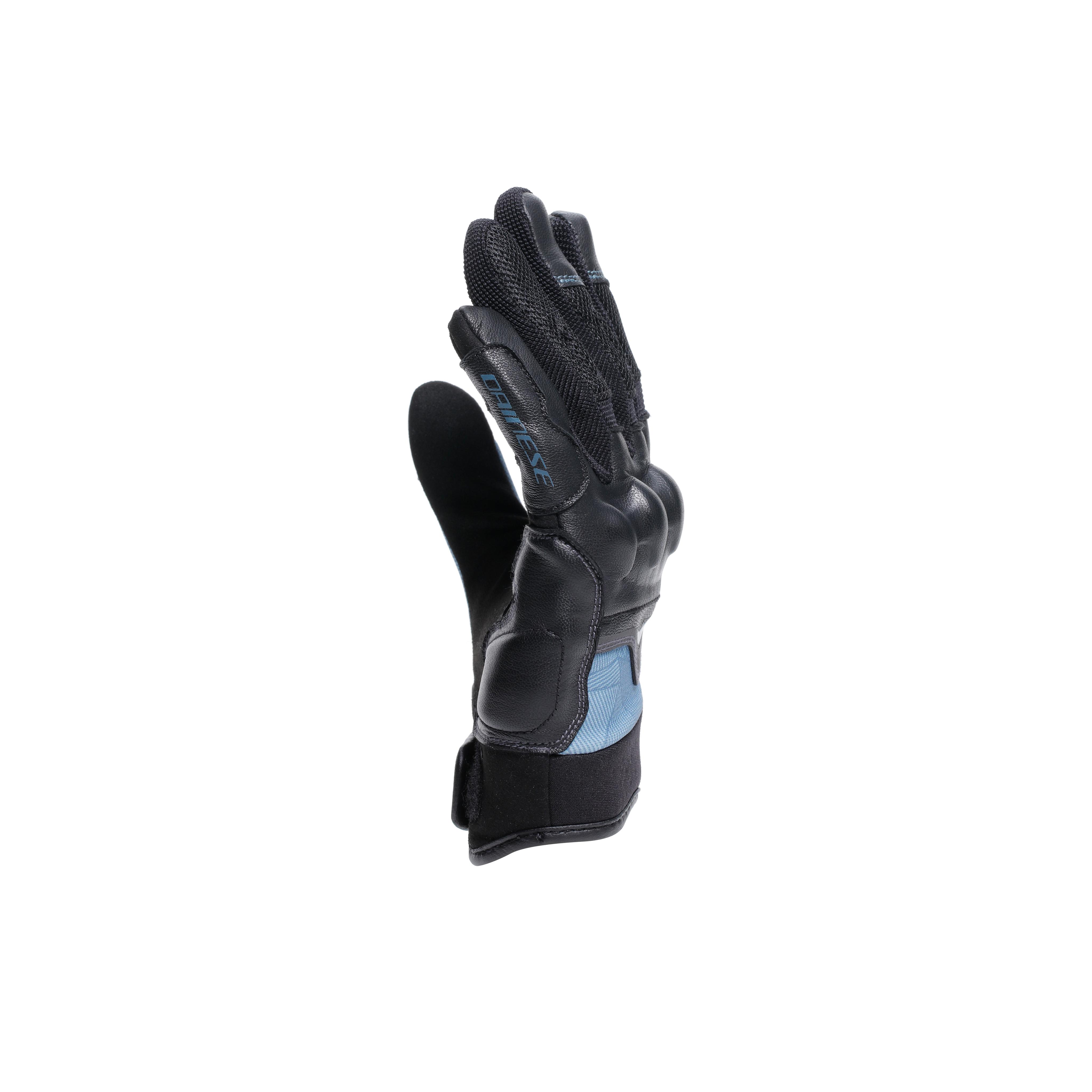 ERMEX - WOMEN'S SUMMER MOTORCYCLE GLOVES - BLACK/BLUE MIRAGE - 4
