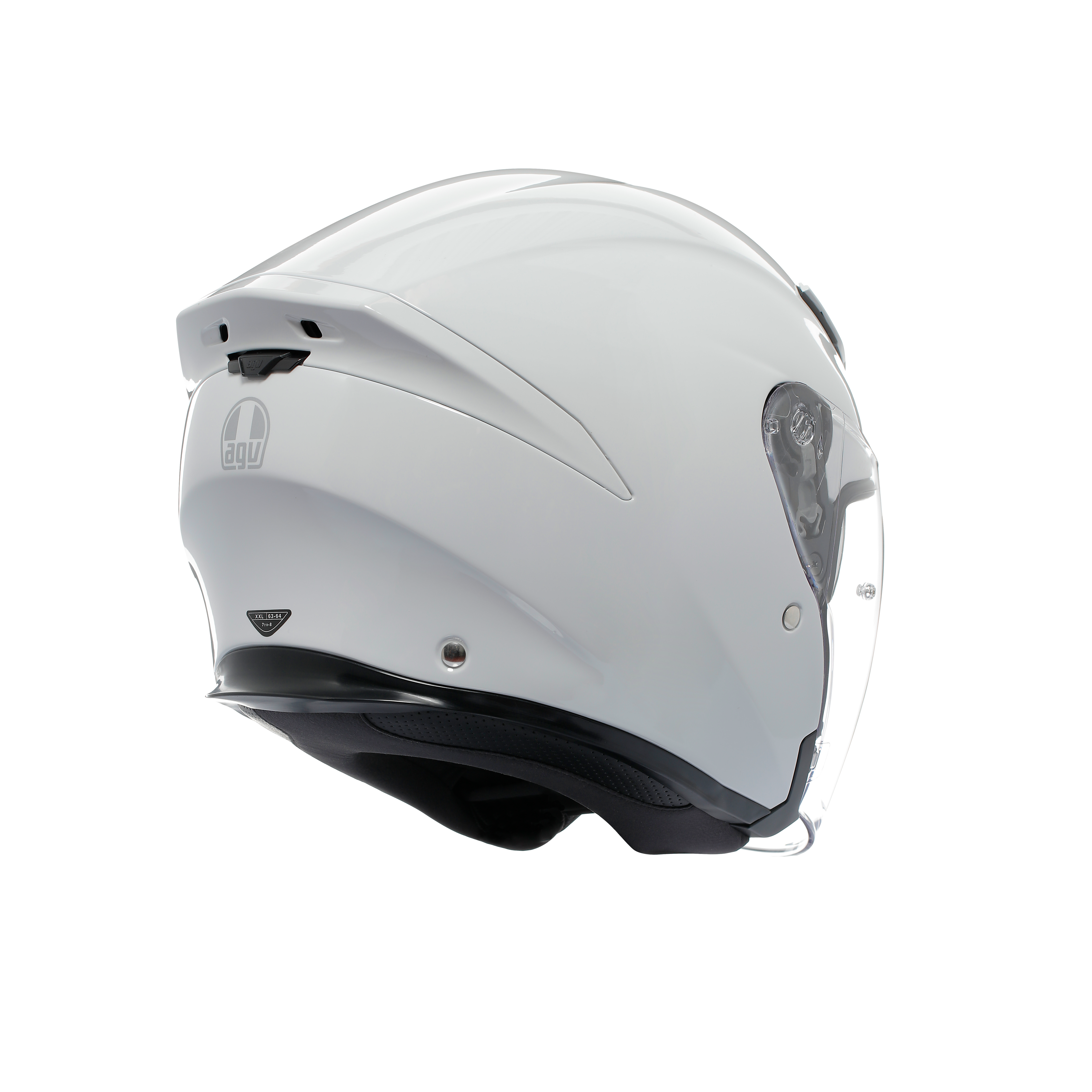 K5 JET EVO MONO STELVIO WHITE - CASQUE MOTO JET E2206 -  - 4