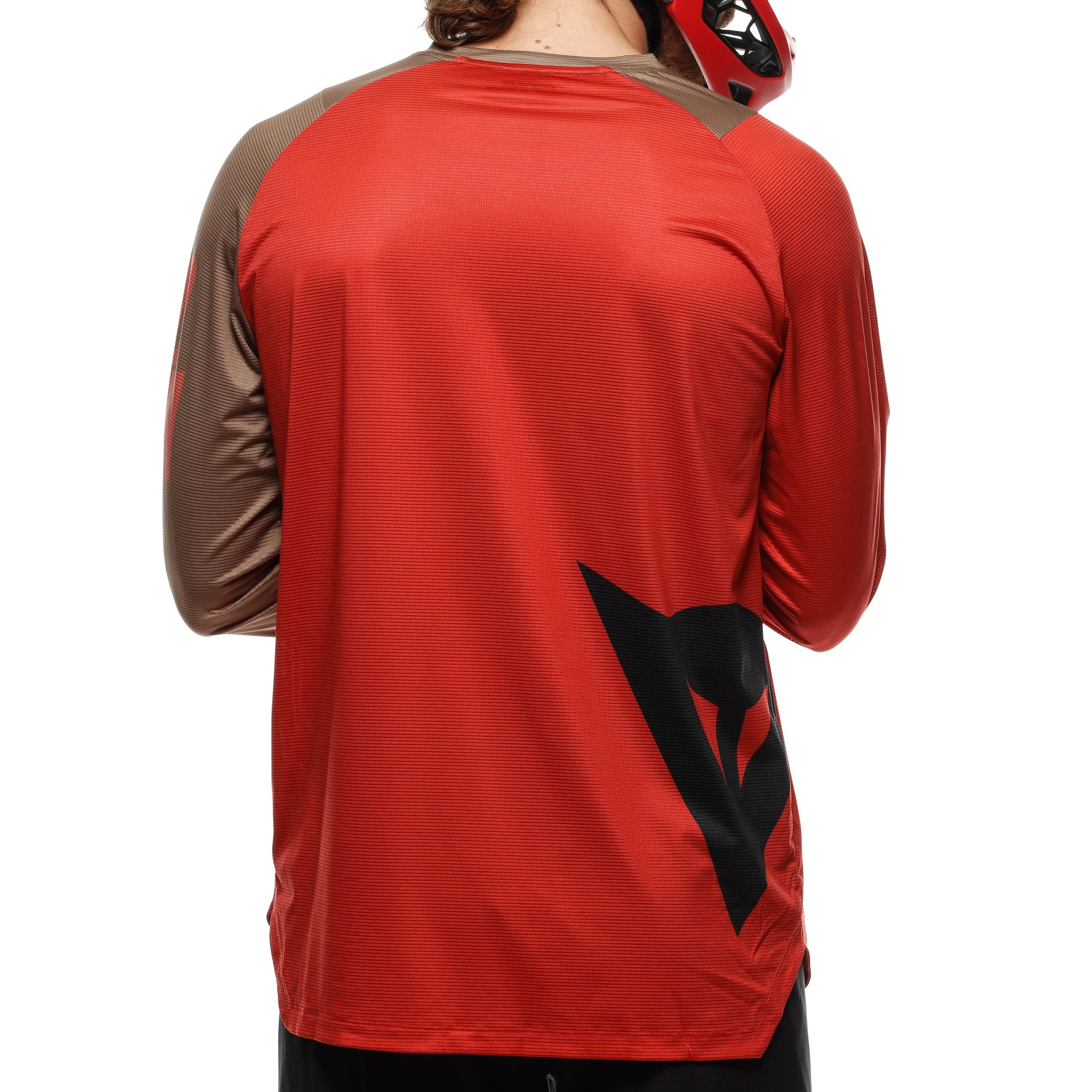 HG AER JERSEY LS - CAMISETA BICI MANGA LARGA HOMBRE - RED/BROWN/BLACK - 7