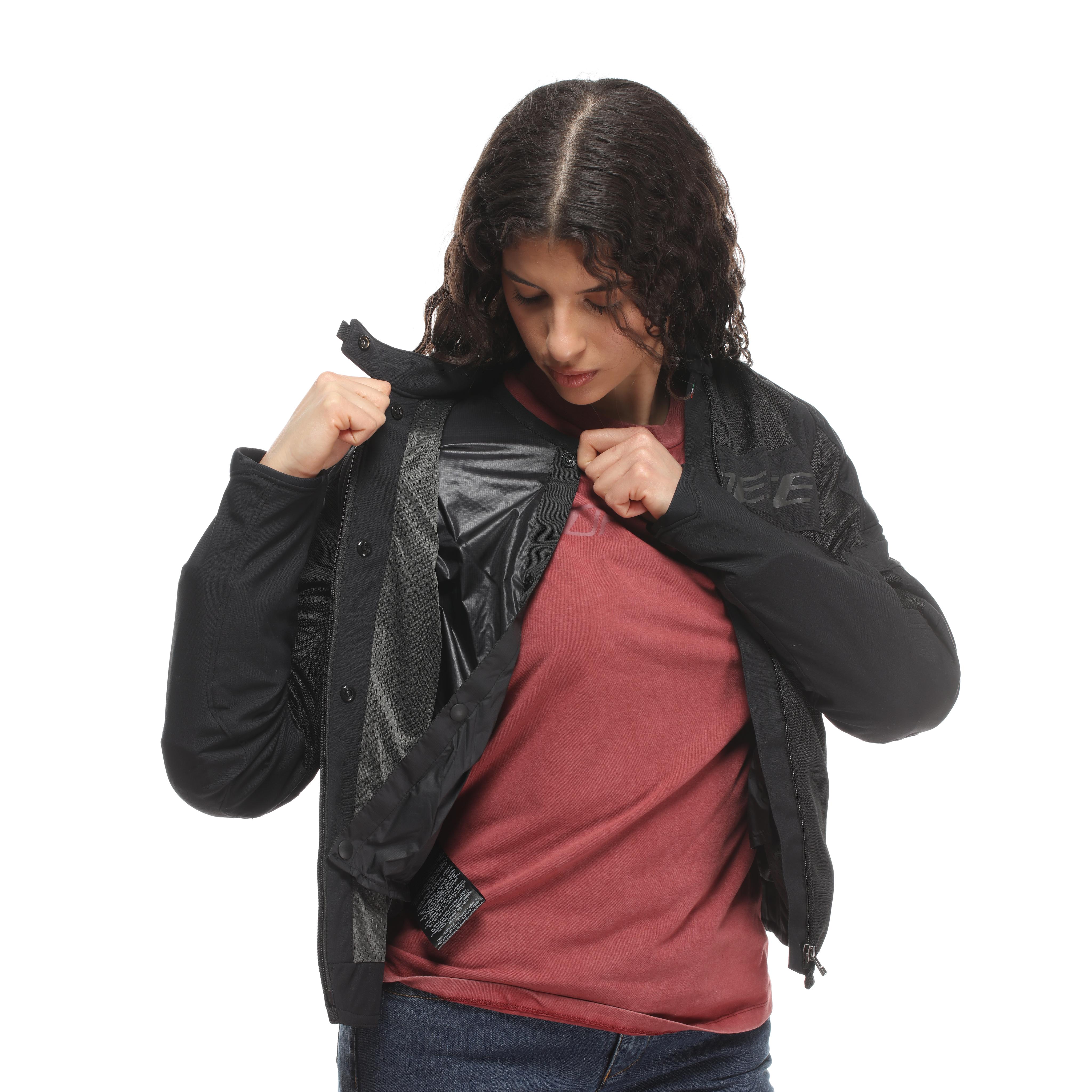 AIR FRAME 3 TEX - WOMEN'S SUMMER MOTORCYCLE JACKET IN FABRIC - BLACK/BLACK/BLACK - 9