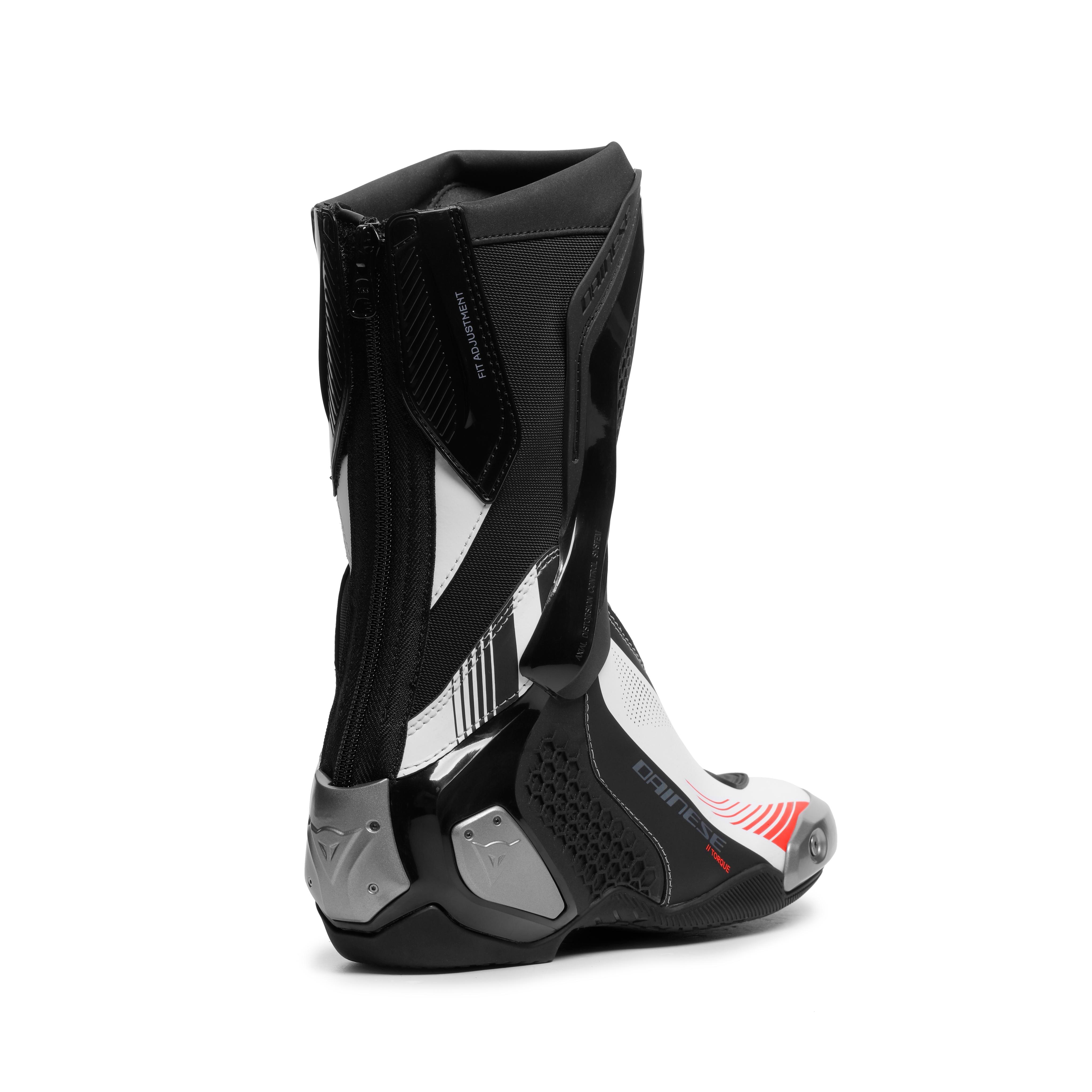 TORQUE 4 - BOTTES RACING ET ROUTE FEMME - BLACK/WHITE/RED-FLUO - 3