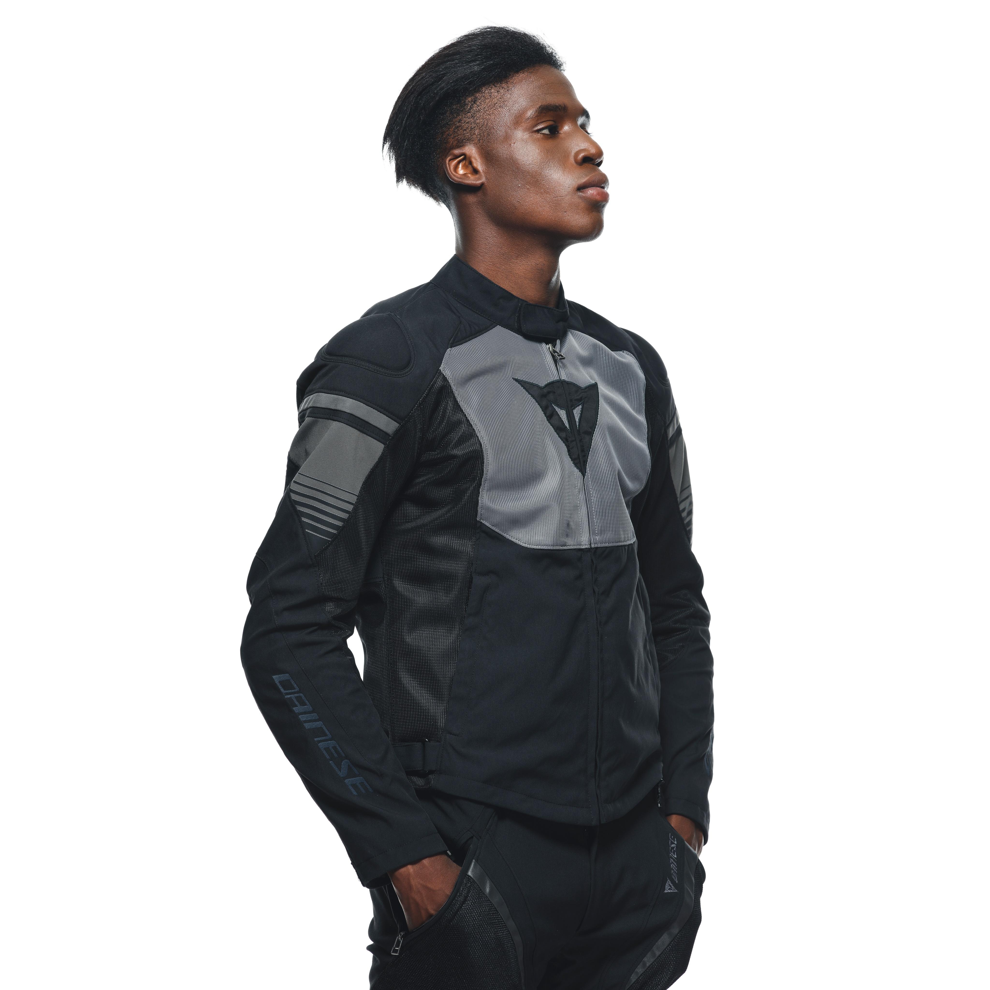 AIR FAST TEX - MEN'S SUMMER MOTORCYCLE JACKET IN FABRIC - BLACK/GRAY/GRAY - 6