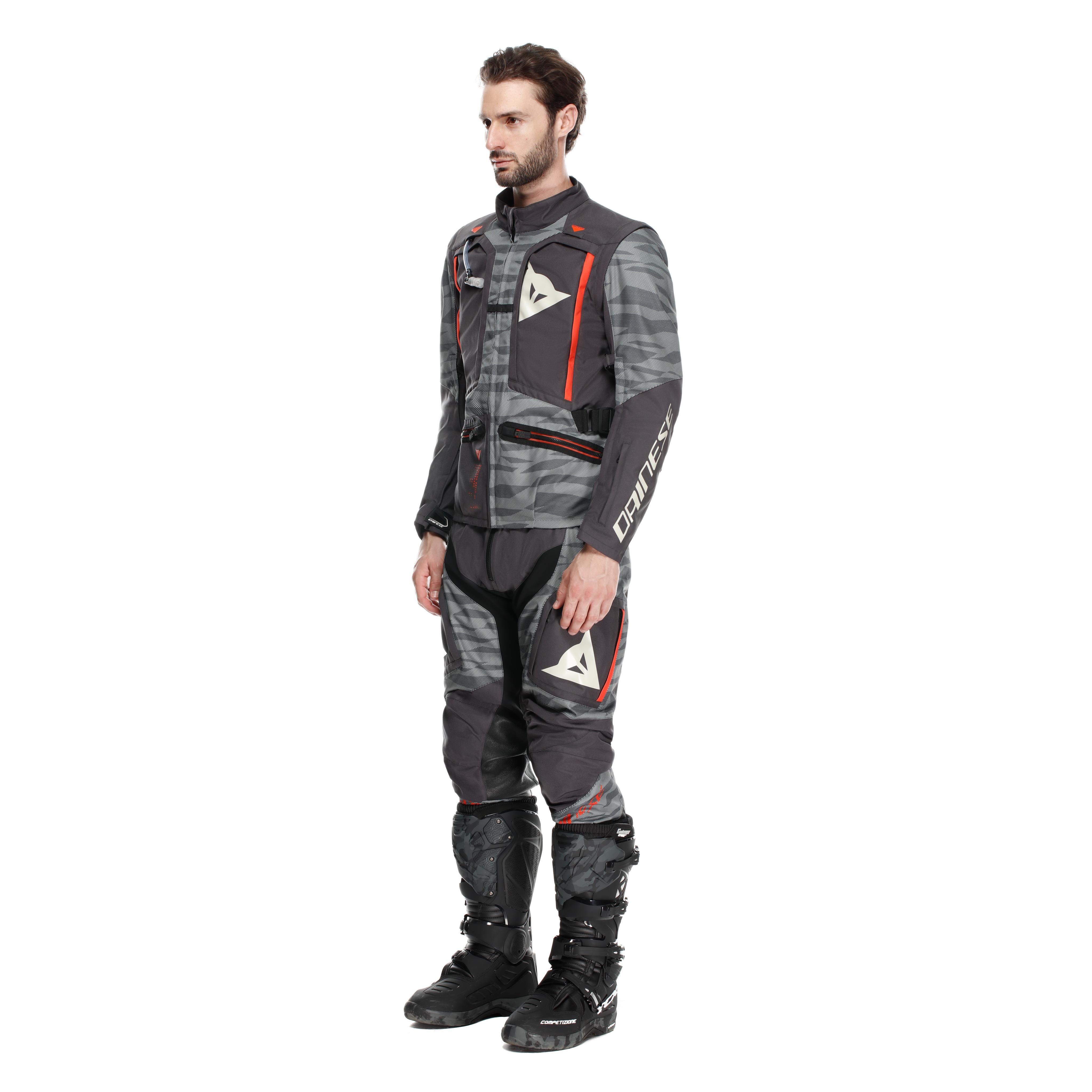 STERRATO - MEN TEXTILE OFF-ROAD MOTORCYCLE JACKET - EBONY/DESERT SAGE - 11