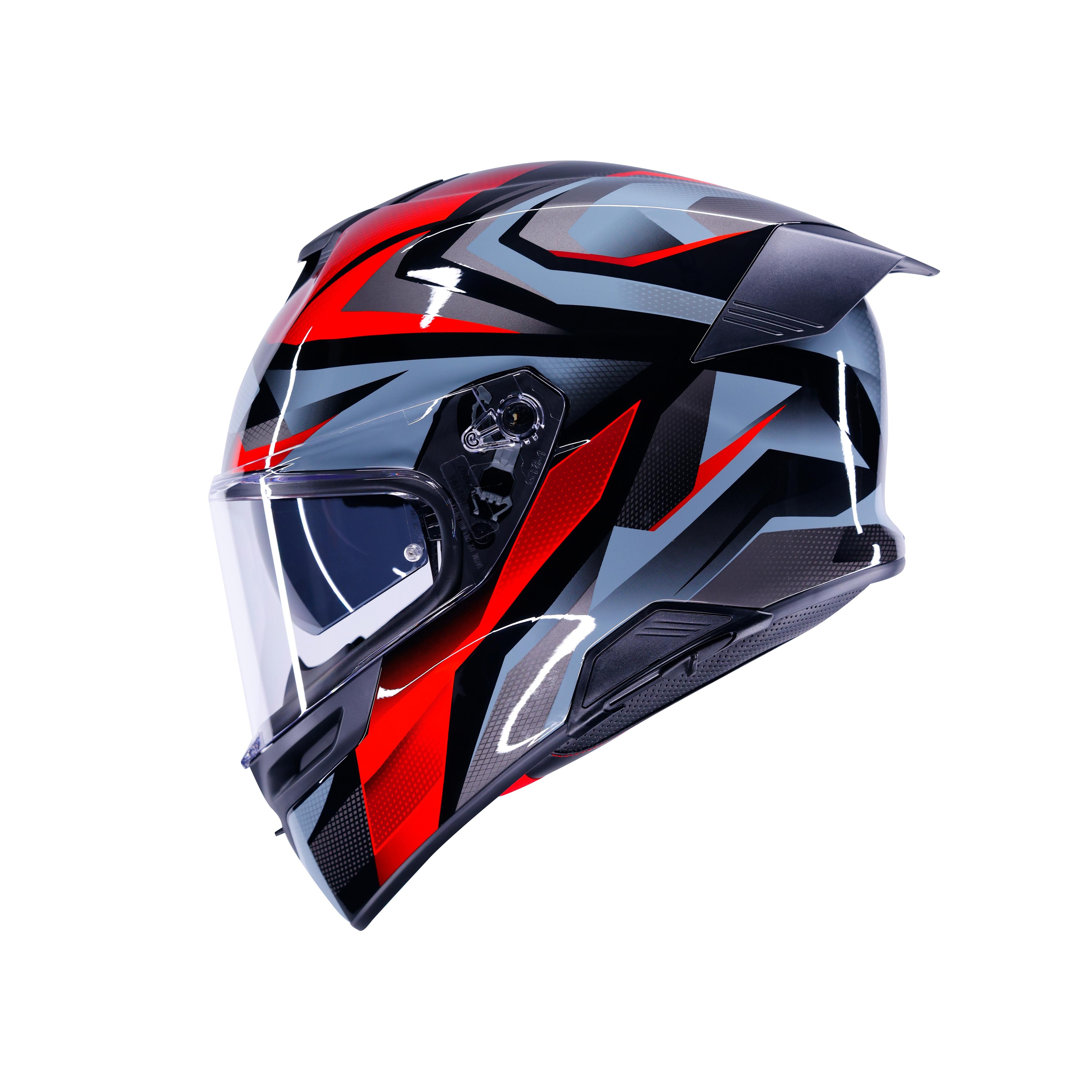 K5 MUNOR BLACK/RED - FULL-FACE MOTORCYCLE HELMET E2206 -  - 2