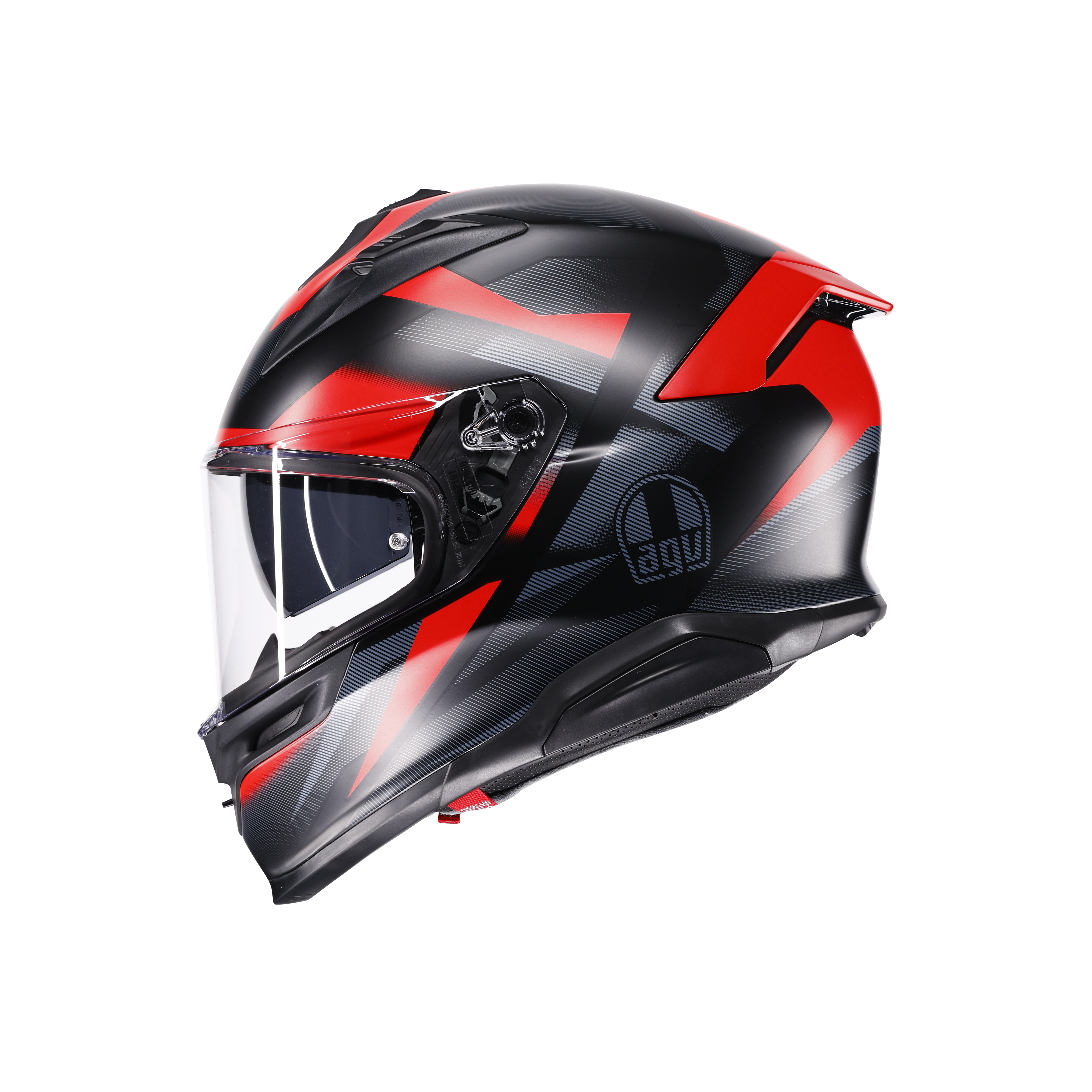 K7 MPLK GLIMPSE MATT BLACK/RED - MOTORBIKE FULL FACE HELMET DOT (E2206) -  - 10