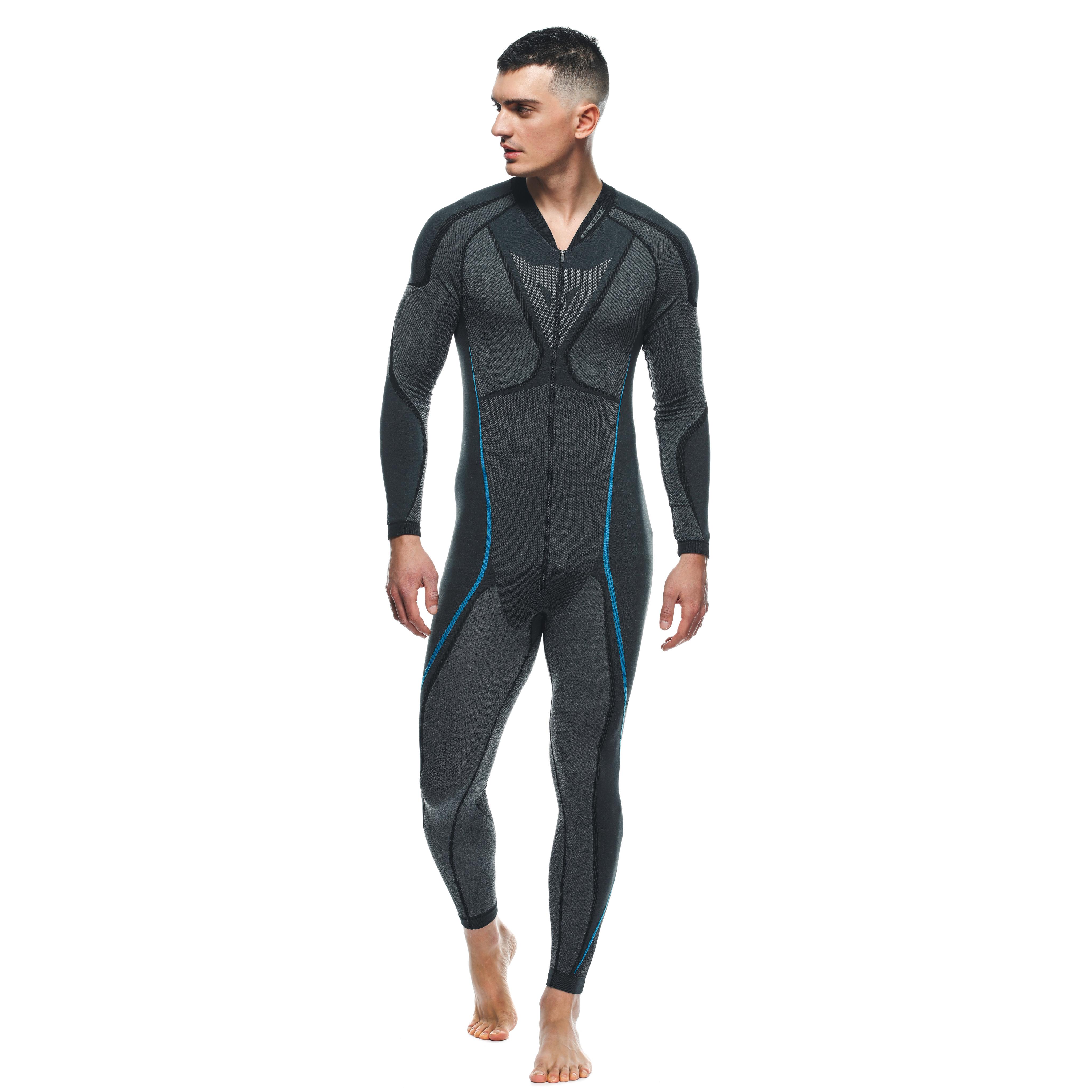 TECHNICAL MOTORCYCLE UNDERSUIT MEN - BASE LAYER SUMMER - BLACK/BLUE - 6