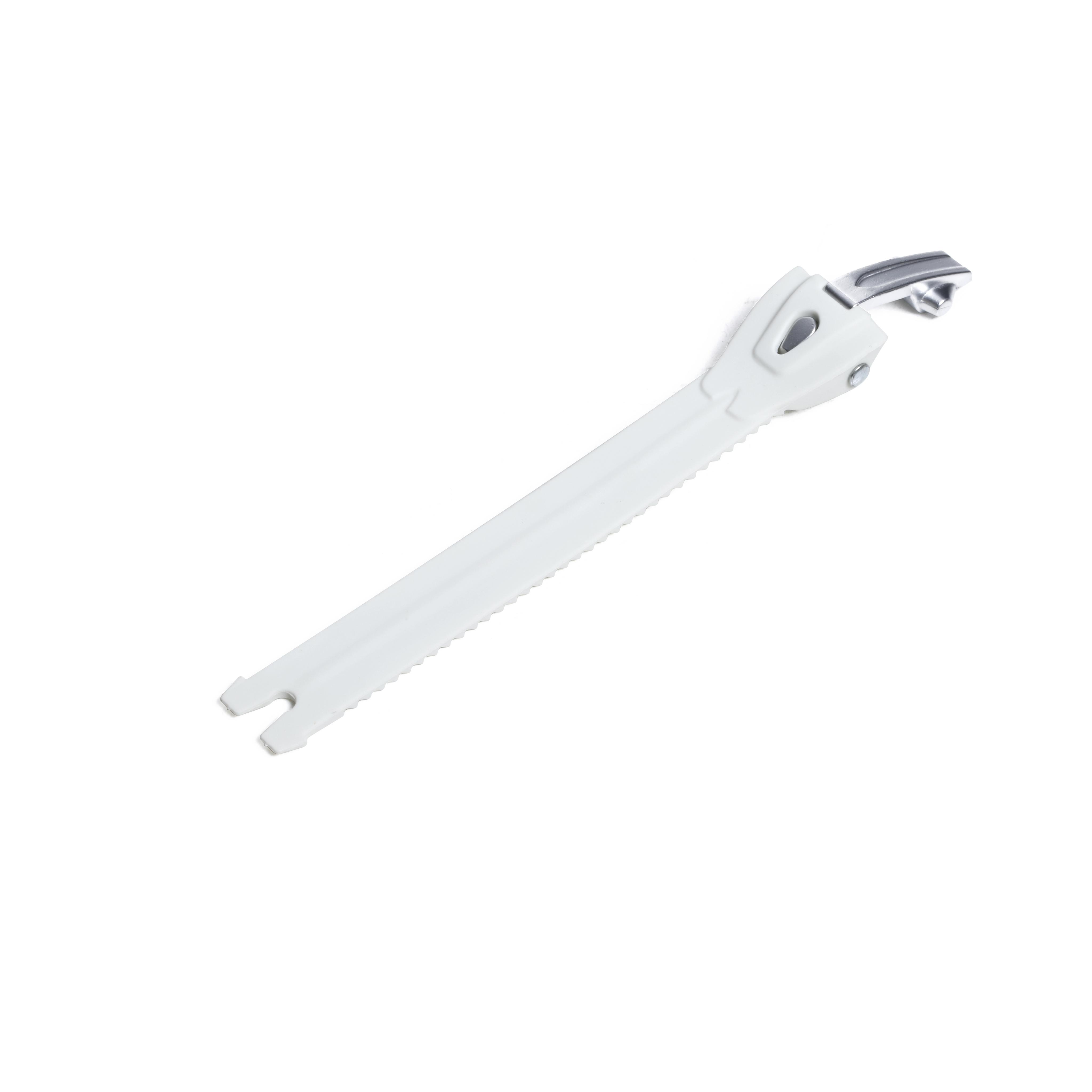 BANDE DE FERMETURE AVEC TIRANT EN ALUMINIUM L cm17 POUR COMP EVO 2 - BLANC/ARGENT -  - 1