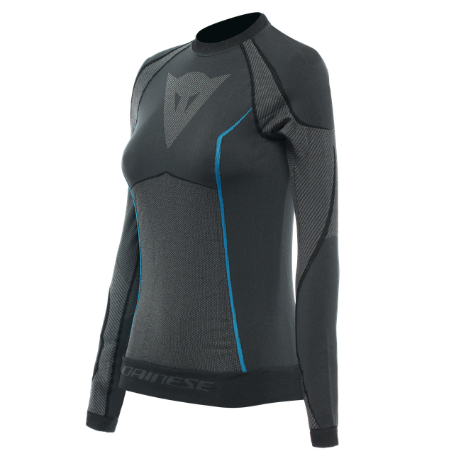 Dainese Women's Black/Blue - Technical Motorcycle Long Sleeve Shirt - Jackets & T-Shirts - Xs/S