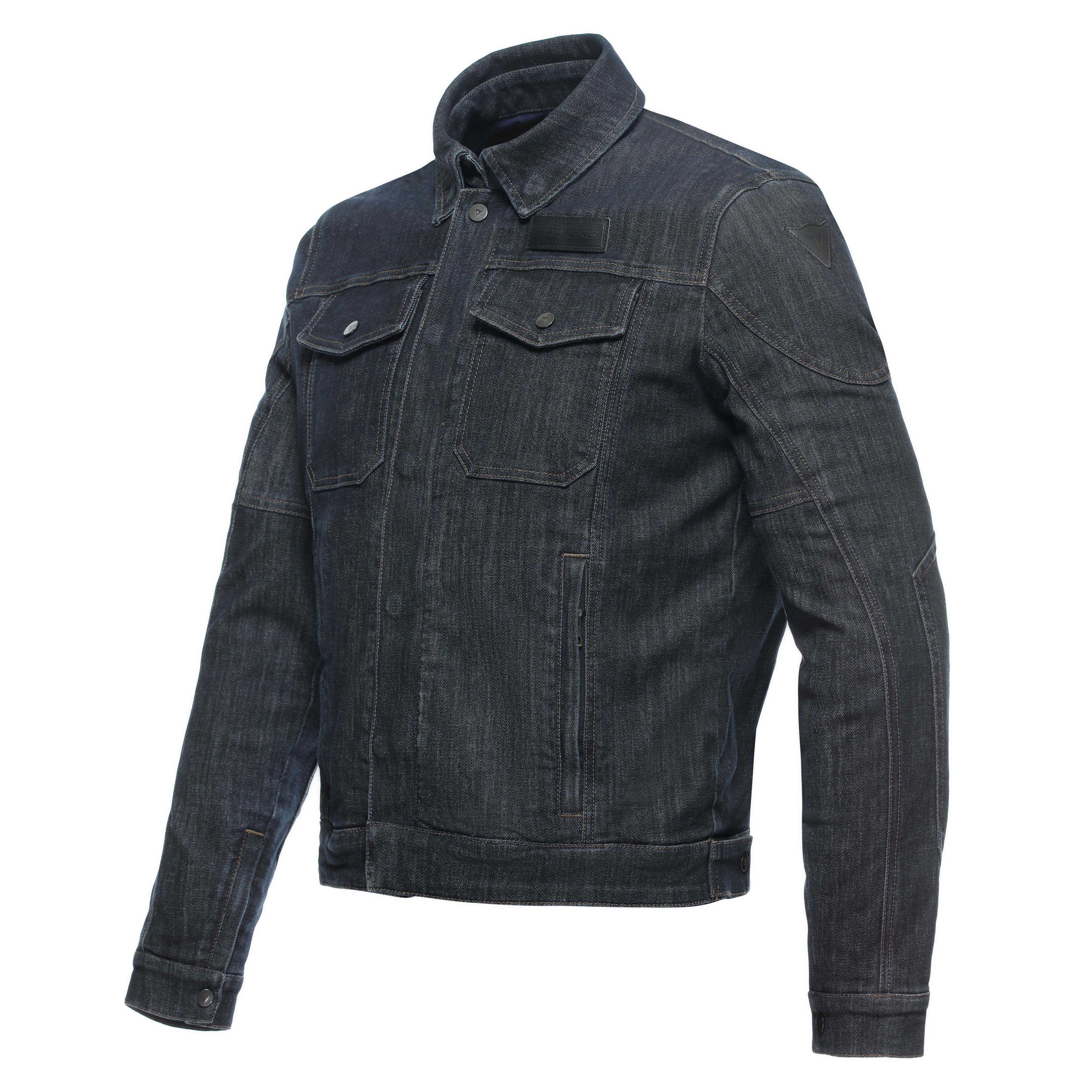 DENIM TEX - MEN'S MOTORCYCLE JACKET IN FABRIC - BLUE - 1