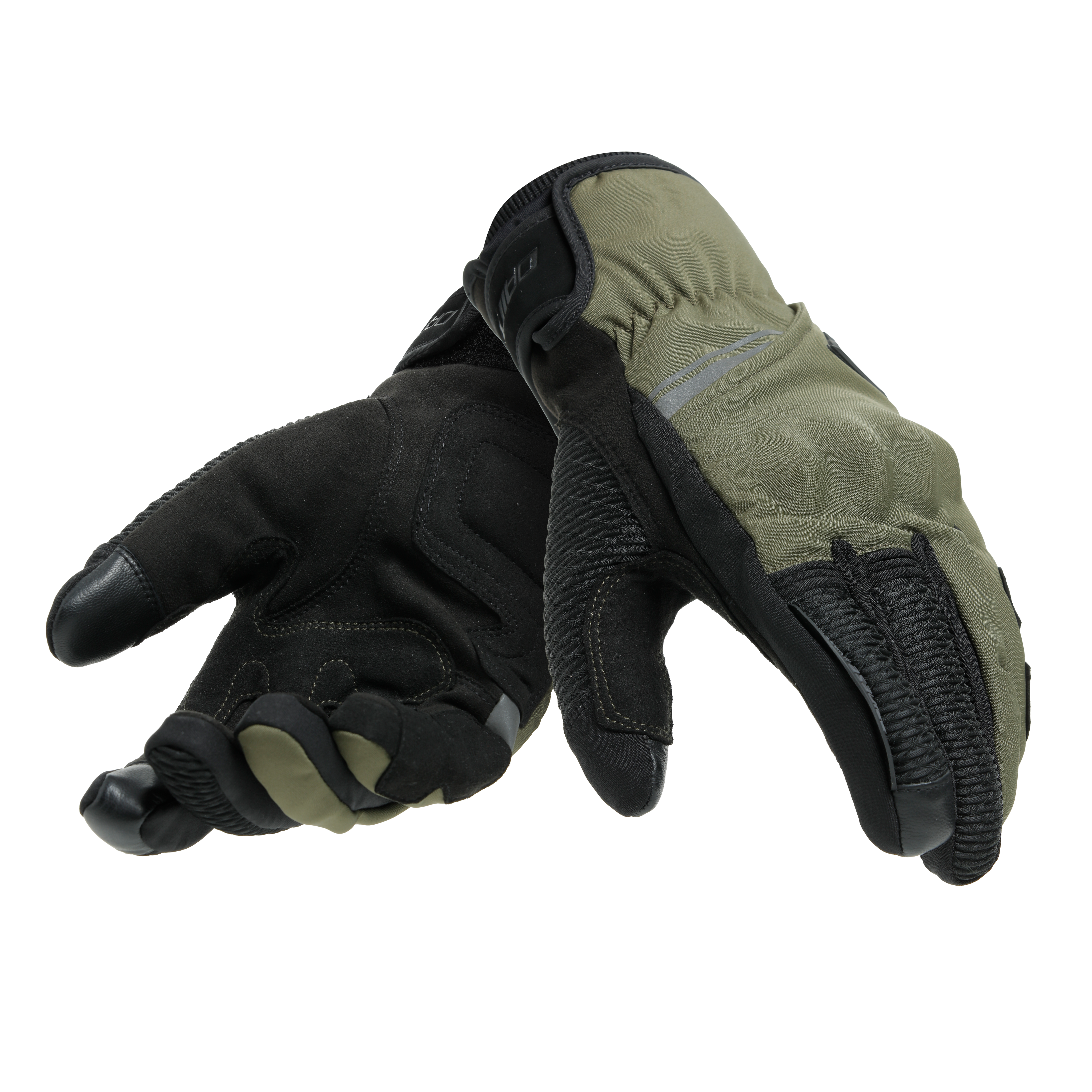 TRENTO D-DRY&reg;- MEN'S WATERPROOF MOTORCYCLE GLOVES - BLACK/GRAPE-LEAF - 5