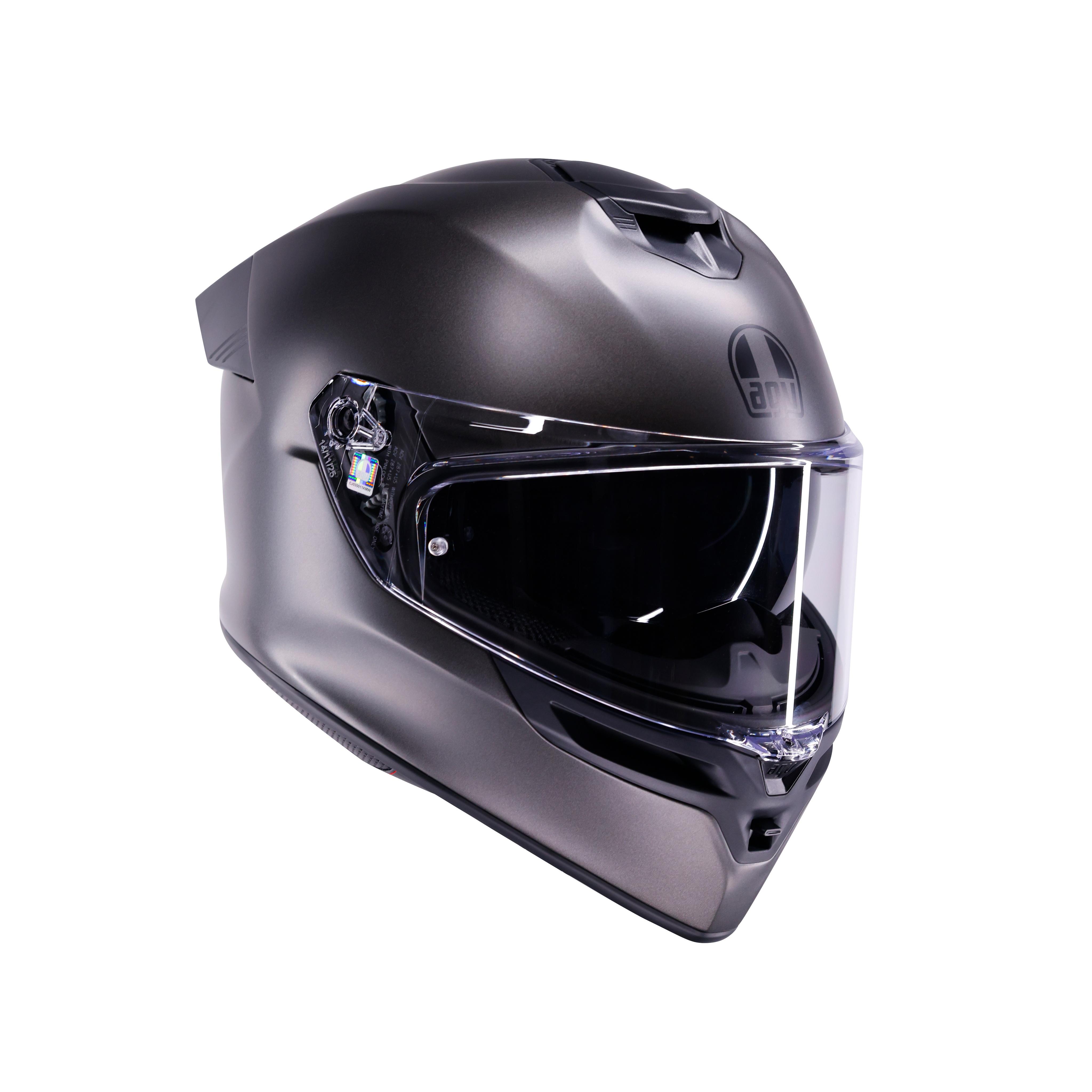 K5 MONO MATT ASFALTO GREY - FULL-FACE MOTORCYCLE HELMET E2206 -  - 6