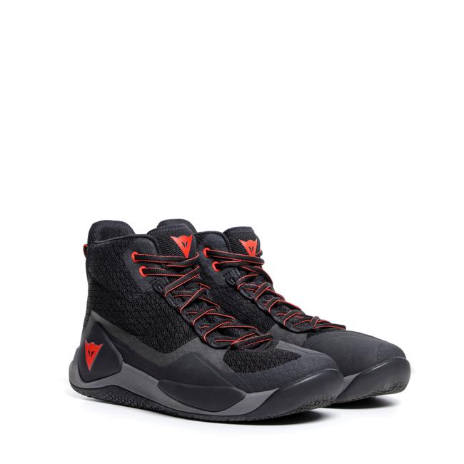 Dainese Men's Black/Red Fluo - Atipica Air 2 - Textile - 42