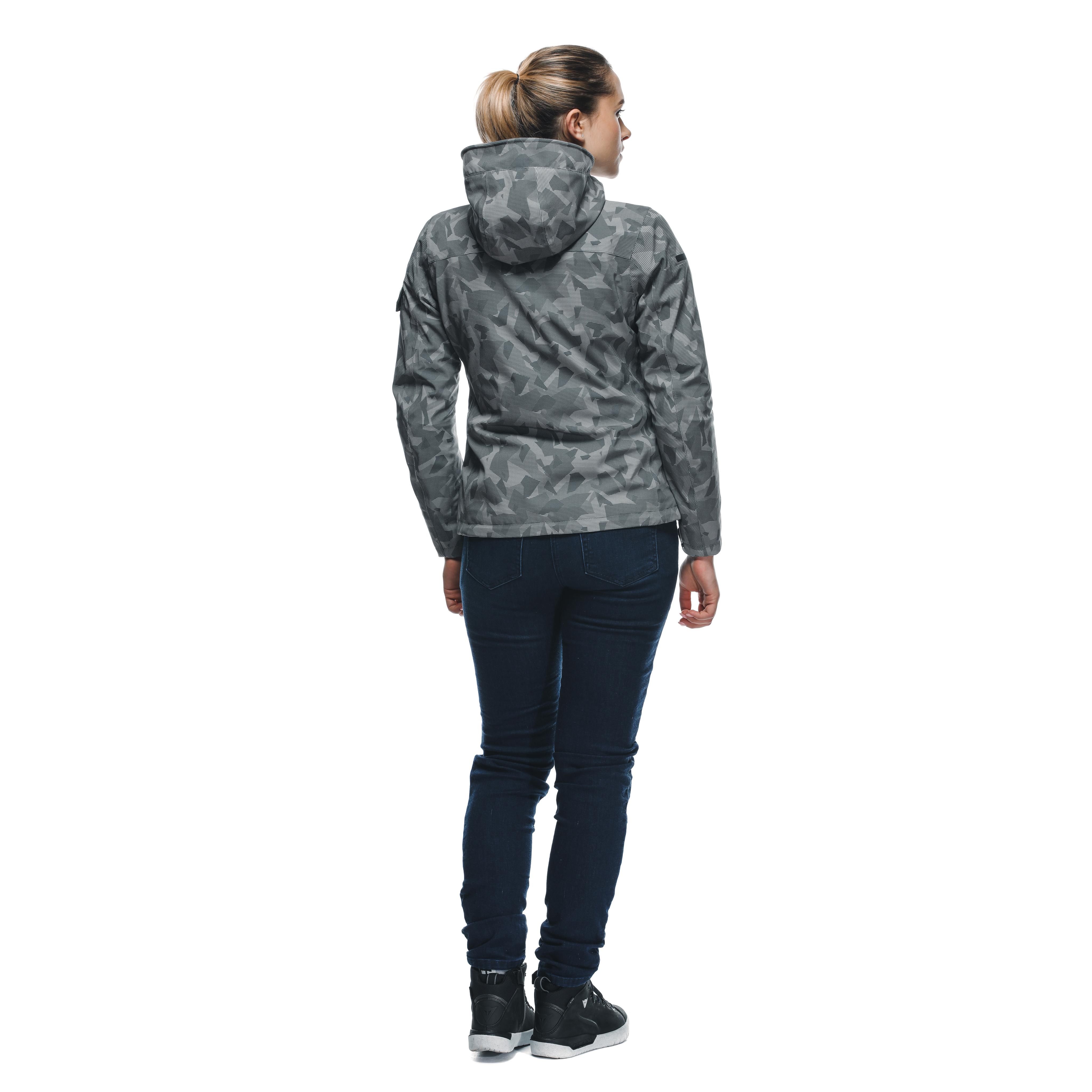 CENTRALE ABS&Oslash;LUTESHELL&trade; PRO - WOMEN'S WATERPROOF MOTORCYCLE JACKET - LONDON FOG CAMO DOTS - 7