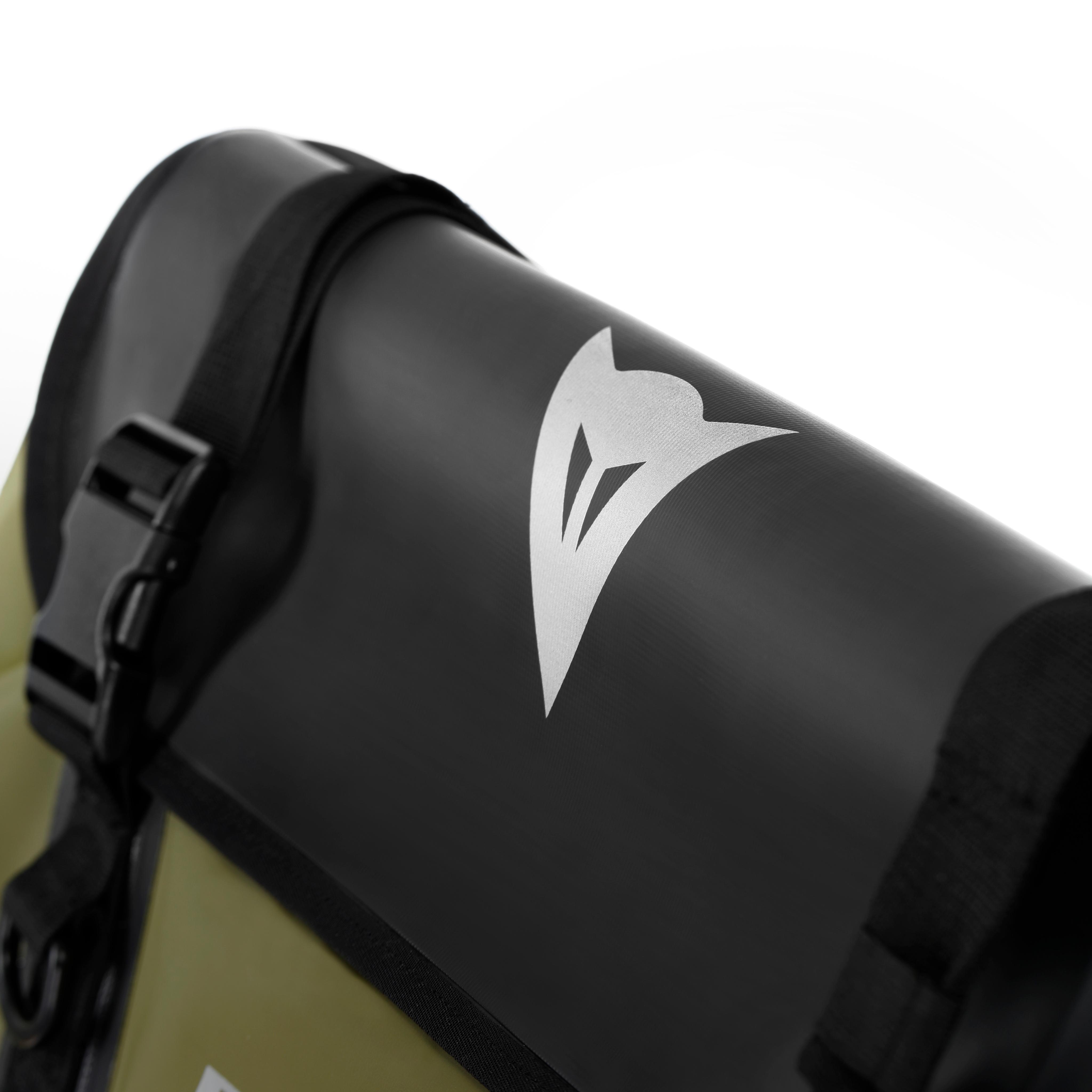 DUFFLE EXPLORER - MOTORCYCLE WATERPROOF DUFFEL BAG (60 LT)  - BLACK/GREEN - 6