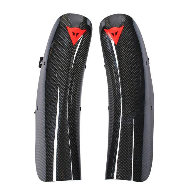 Dainese Men's Black - New Wc Carbon 2021 Ski Shin Guards - Knees - M