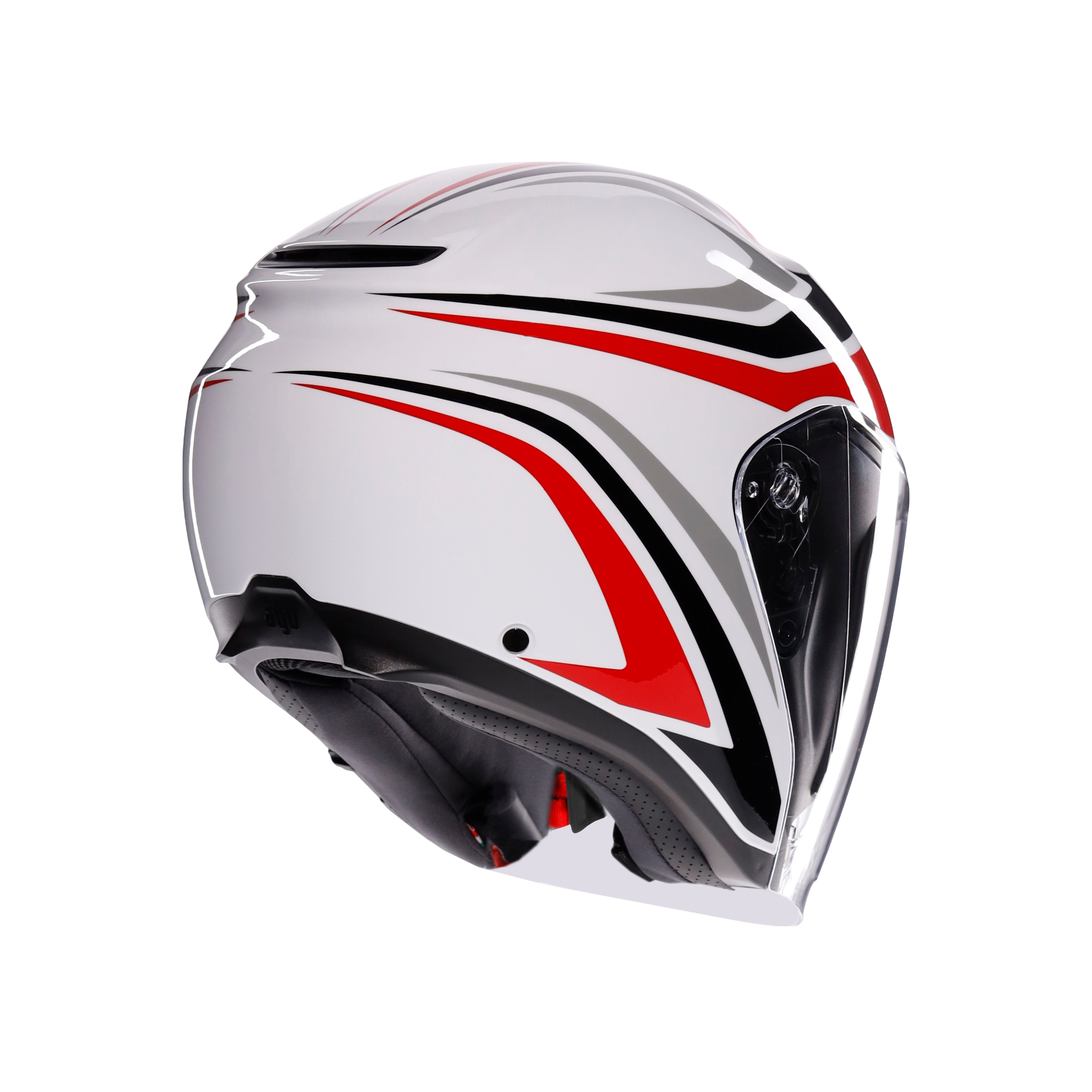 IRIDES TOLOSA BLACK/GREY/RED - CASQUE MOTO JET E2206 -  - 4