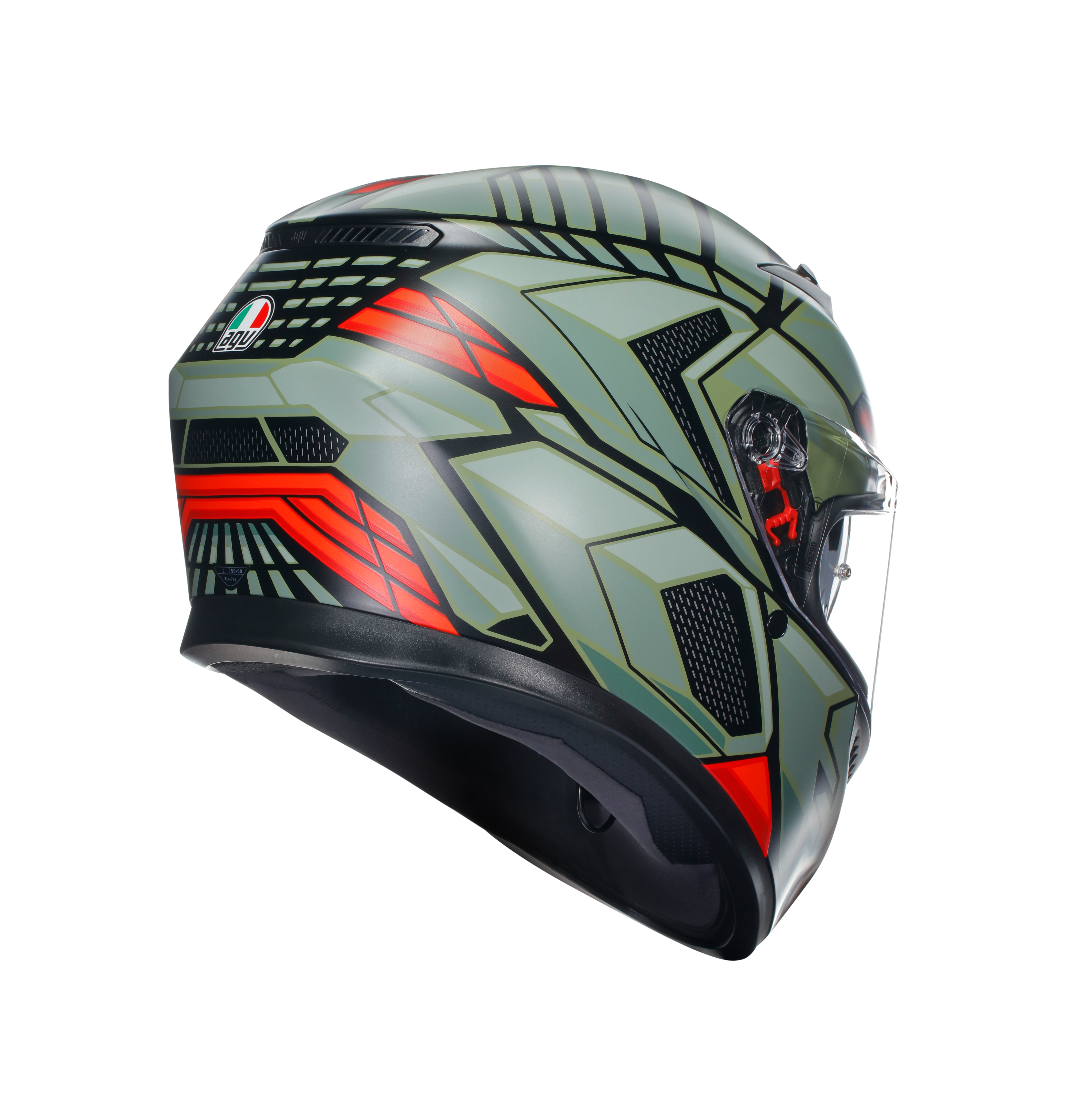 K3 DOT(E2206) - DECEPT MATT BLACK/GREEN/RED -  - 4