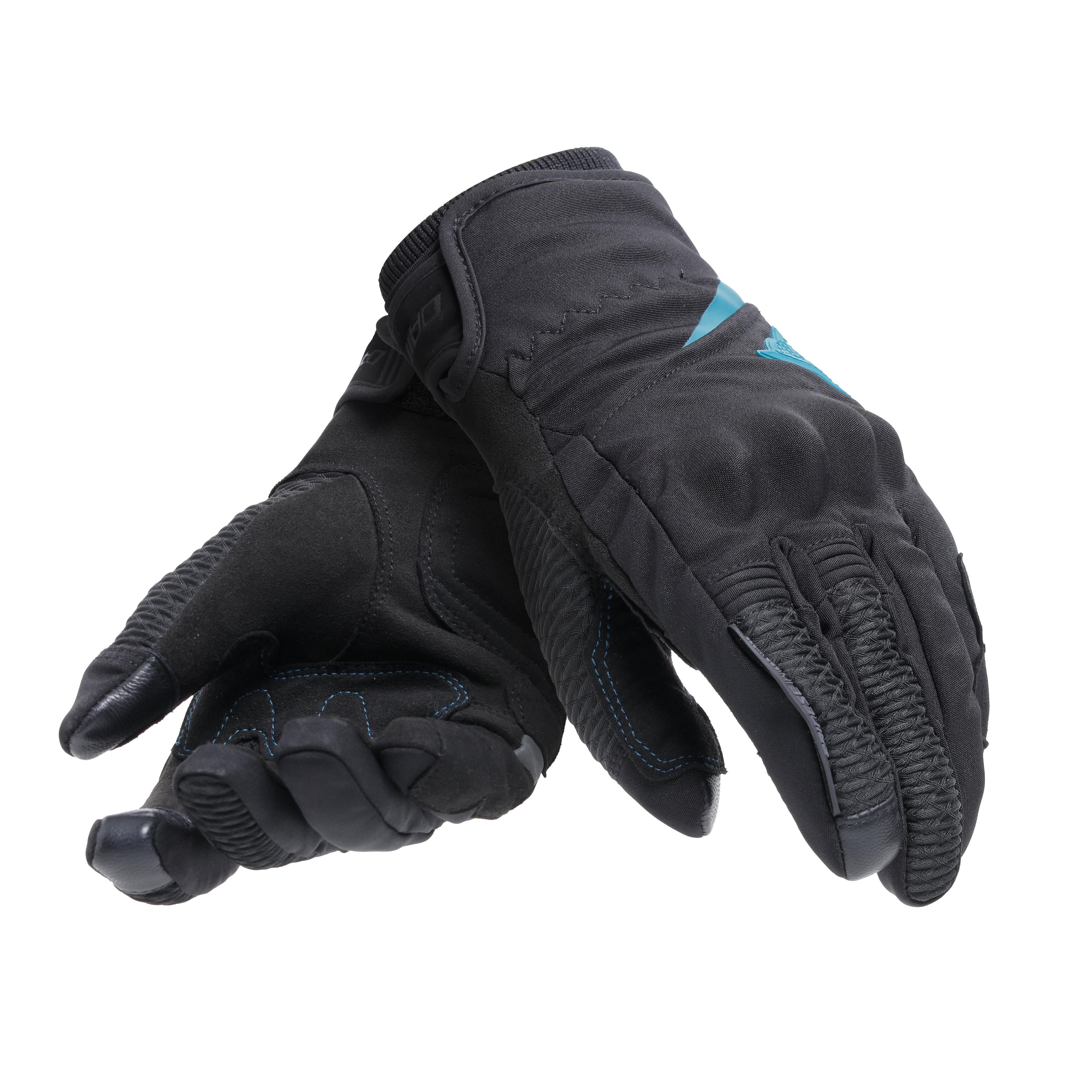 TRENTO D-DRY&reg; - WOMEN'S WATERPROOF MOTORCYCLE GLOVES - BLACK/OCEAN-DEPTHS - 4