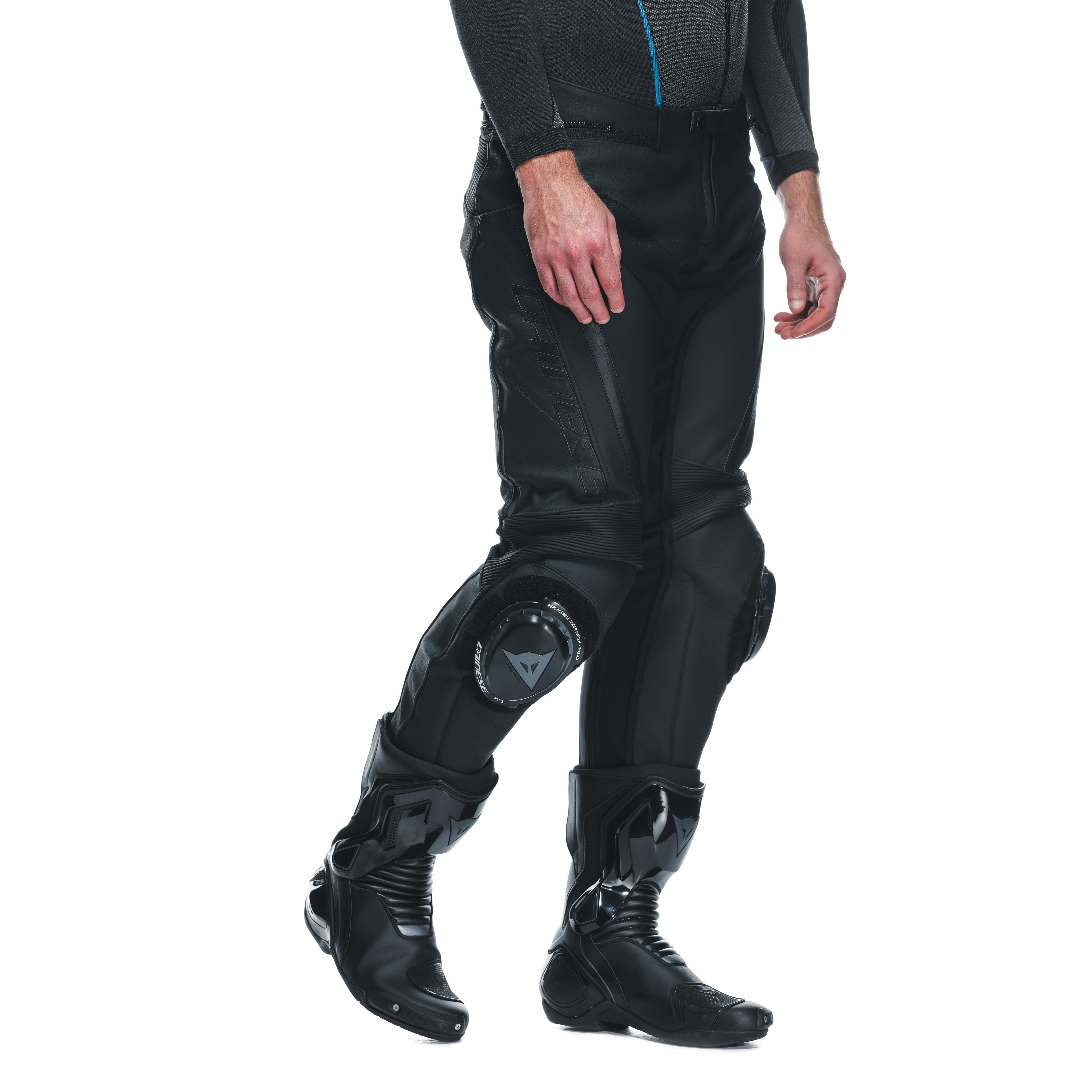 DELTA 4 - MOTORRADHOSE AUS LEDER HERREN - BLACK/BLACK - 6
