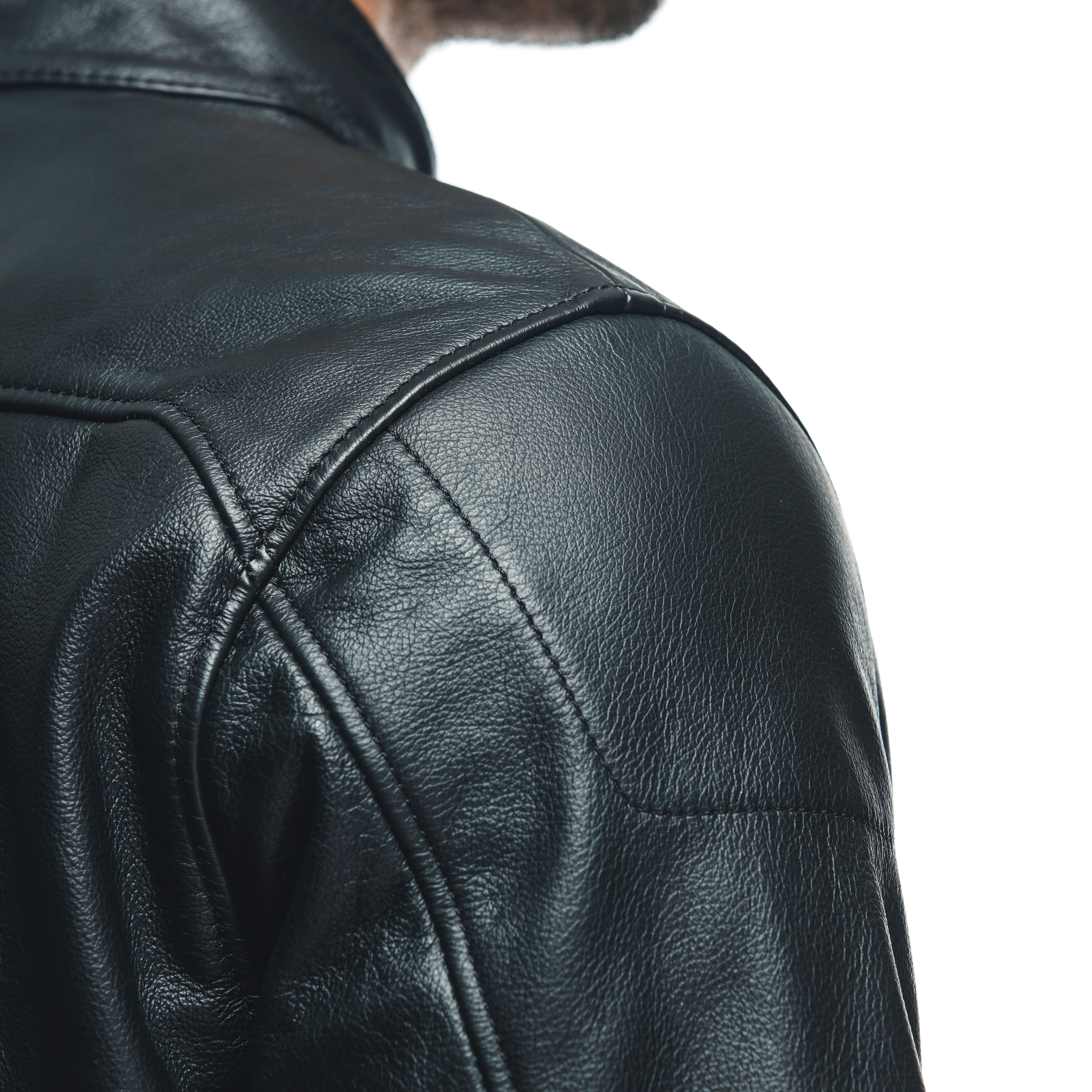 MIKE 3 - HERREN MOTORRADJACKE AUS LEDER - BLACK - 6