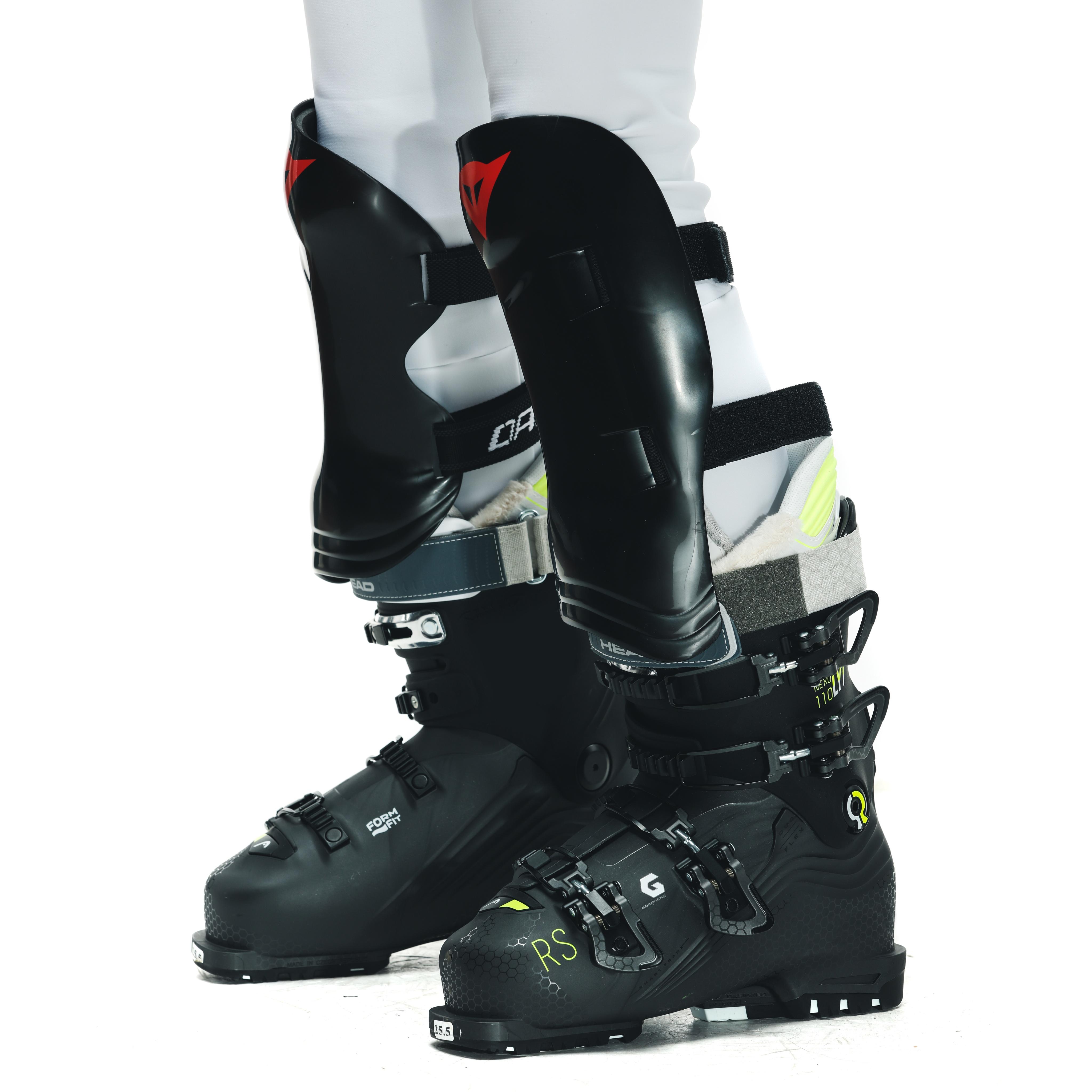 KID'S SCARABEO R001 SKI SHIN GUARDS - BLACK - 2
