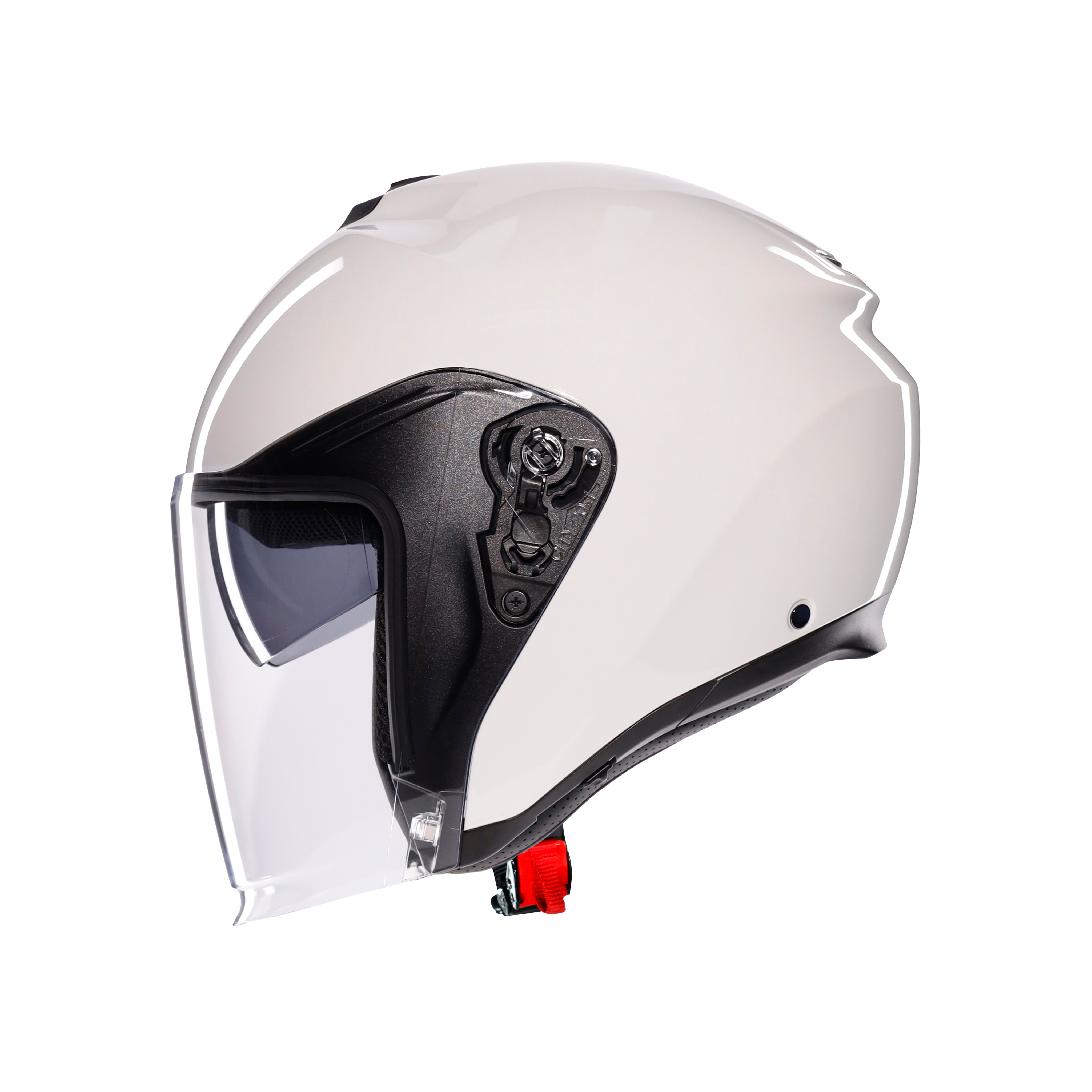 IRIDES MONO MATERIA WHITE - CASQUE MOTO JET E2206 -  - 4