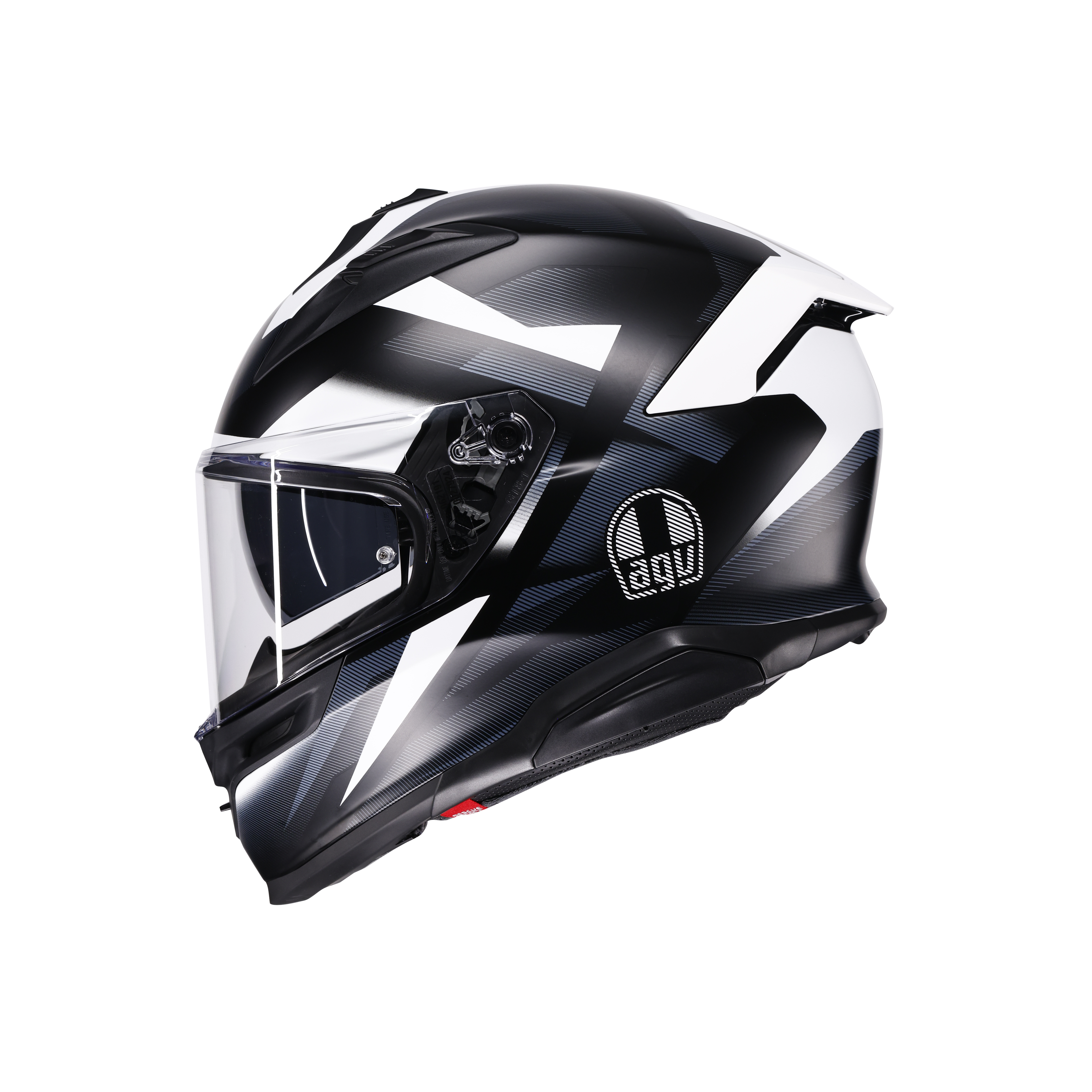 K7 MPLK GLIMPSE MATT BLACK/WHITE - CASQUE MOTO INT&Eacute;GRAL E2206 -  - 4