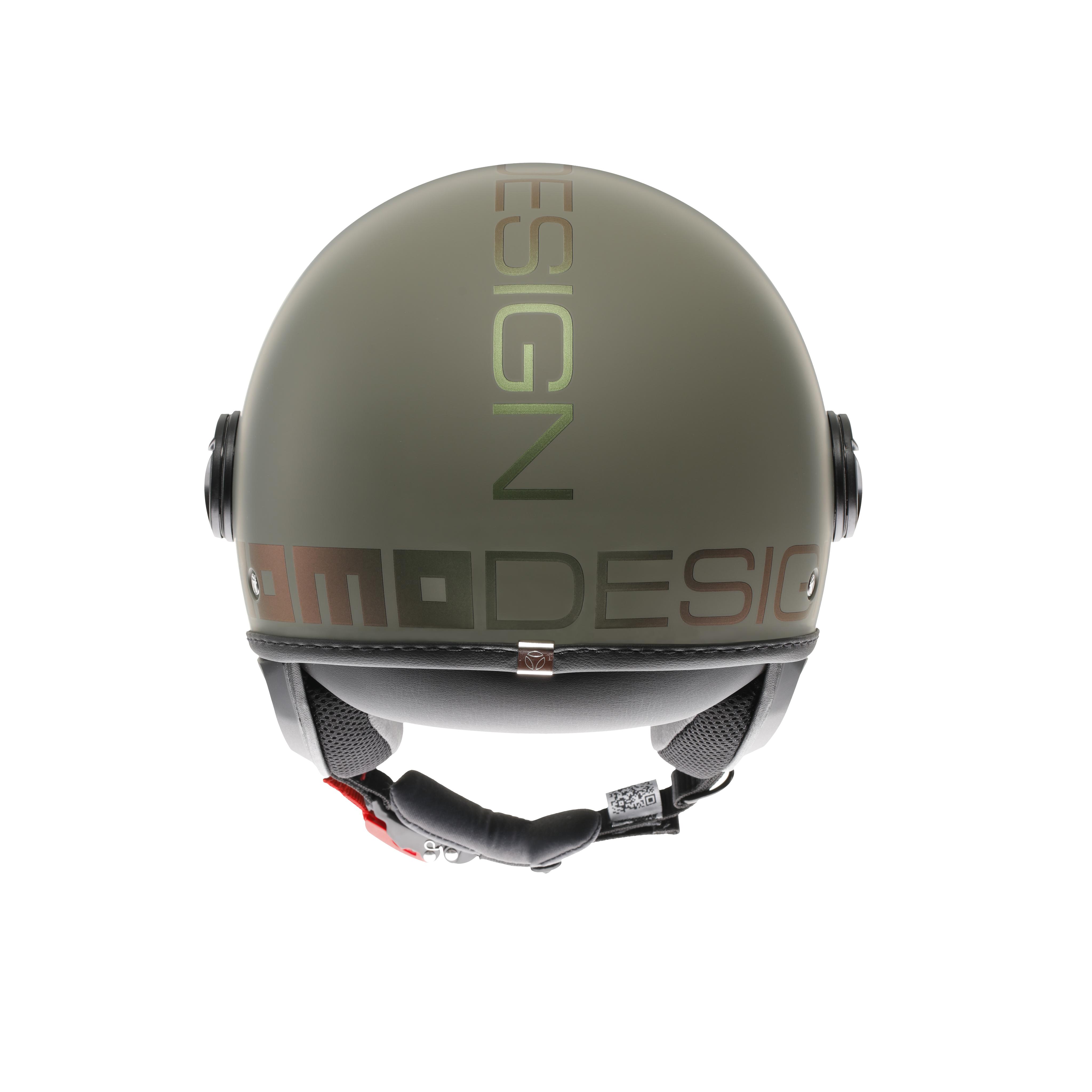 MOMODESIGN FGTR CLASSIC FLIP MATT GREEN / BRONZE - JET HELMET WITH VISOR E2206 -  - 5