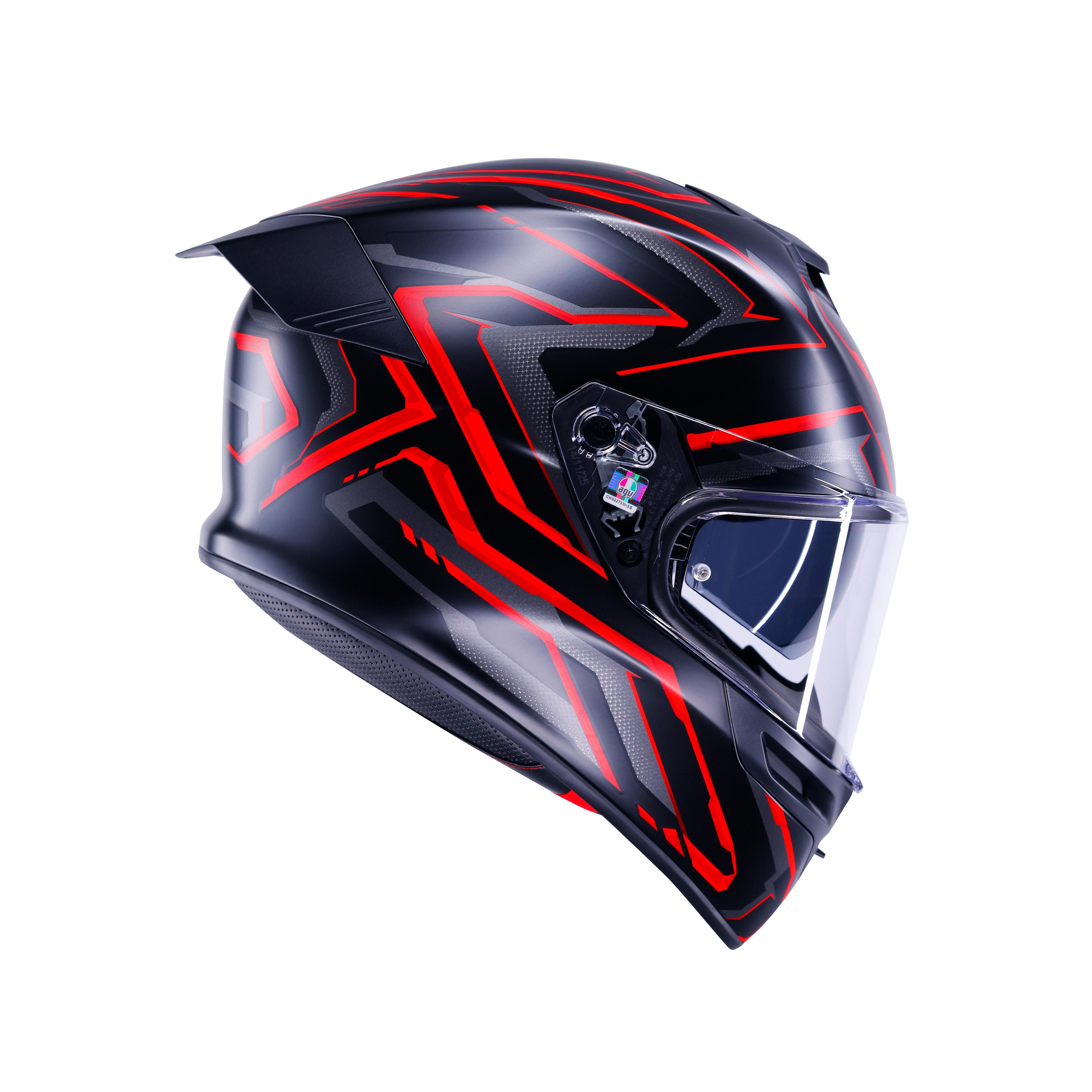 K5 ASTRALIX MATT BLACK/RED - FULL-FACE MOTORCYCLE HELMET E2206 -  - 1