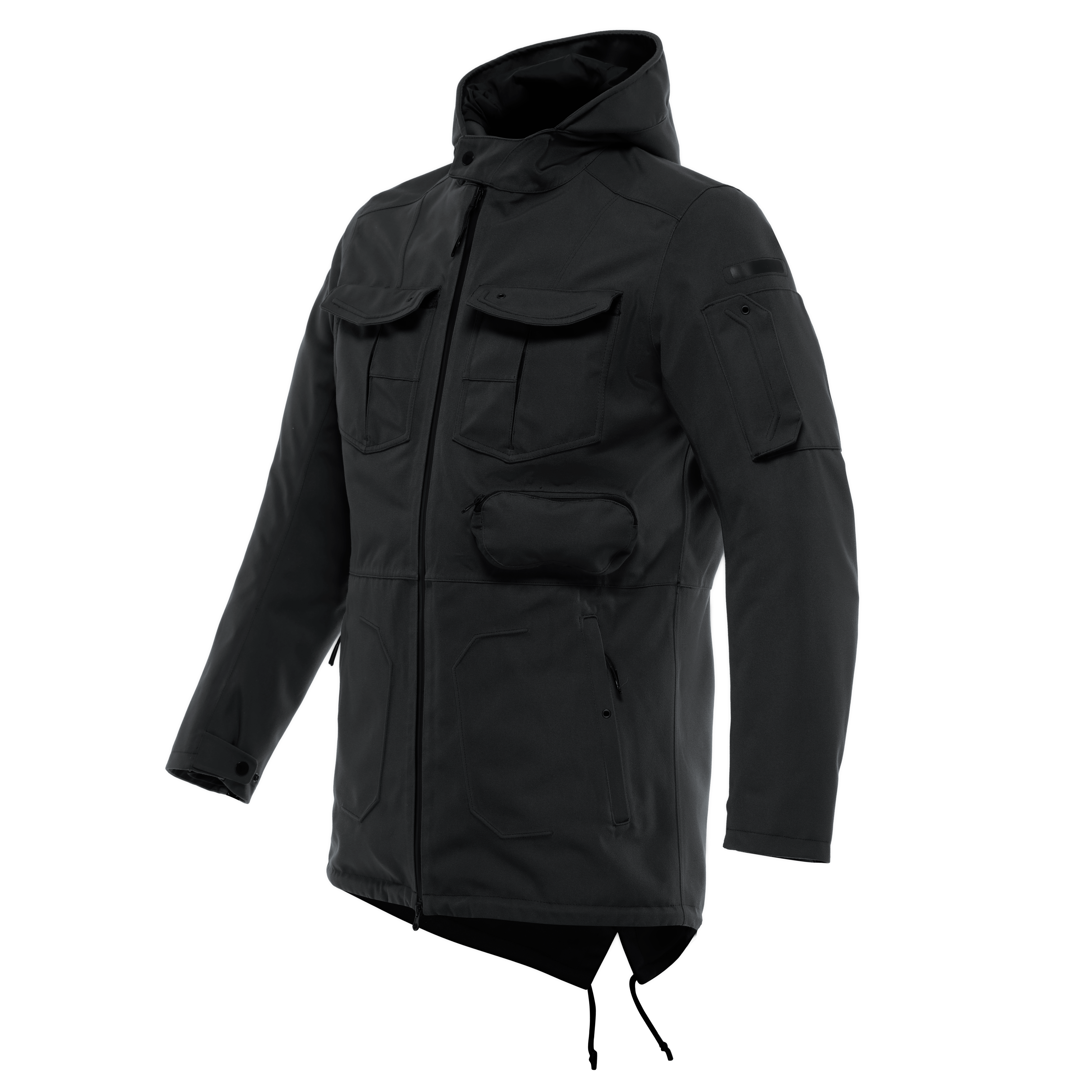 DUOMO ABS&Oslash;LUTESHELL&trade; PRO - MEN'S WATERPROOF MOTORCYCLE PARKA - BLACK - 1