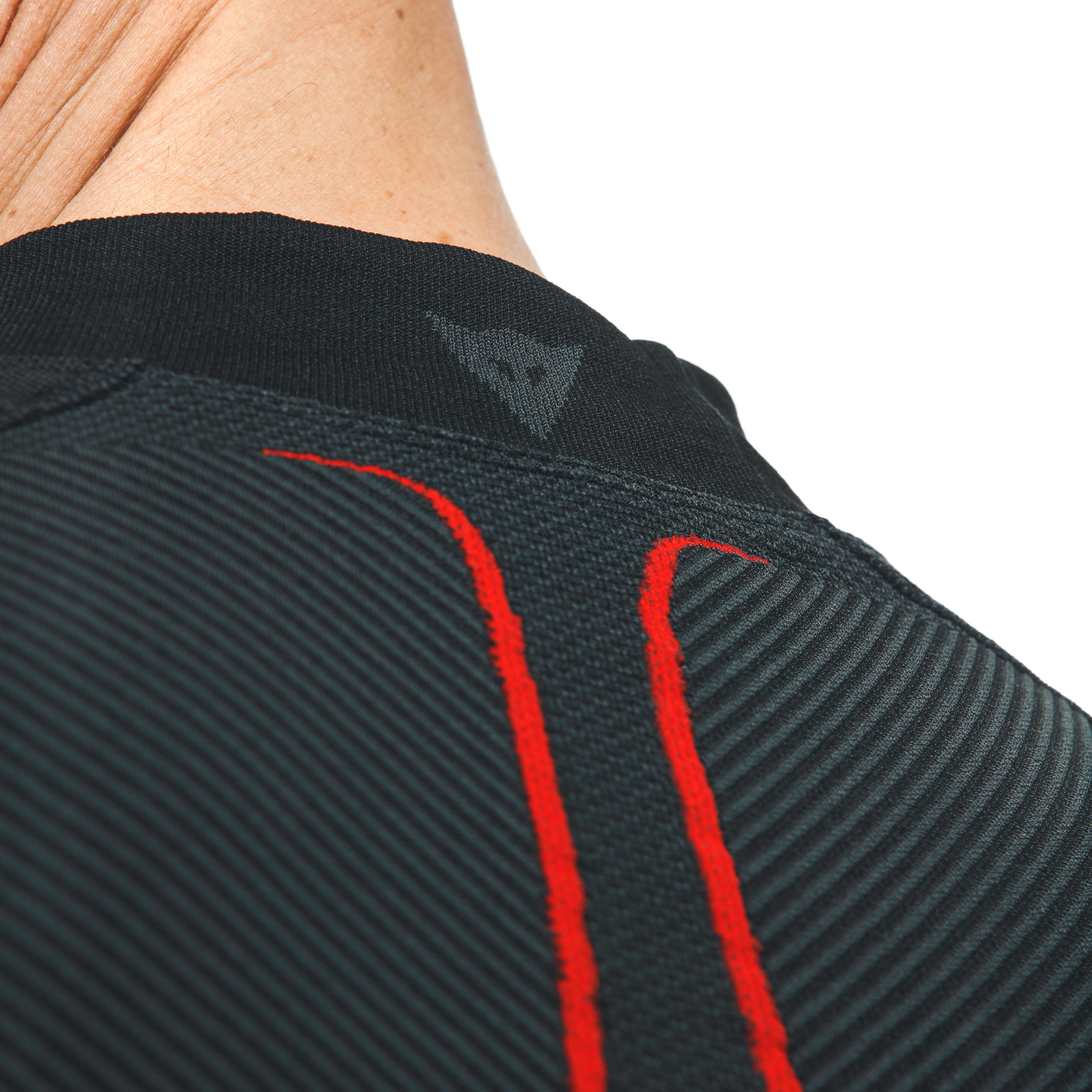 HEREN MOTORFIETS THERMISCH LANGERM T-SHIRT - BLACK/RED - 11