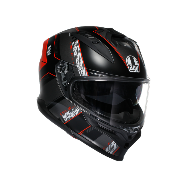 AGV K7 Kyber Matt Black Red ECE 22.06 Full Face Motorcycle Helmet M - Image 2
