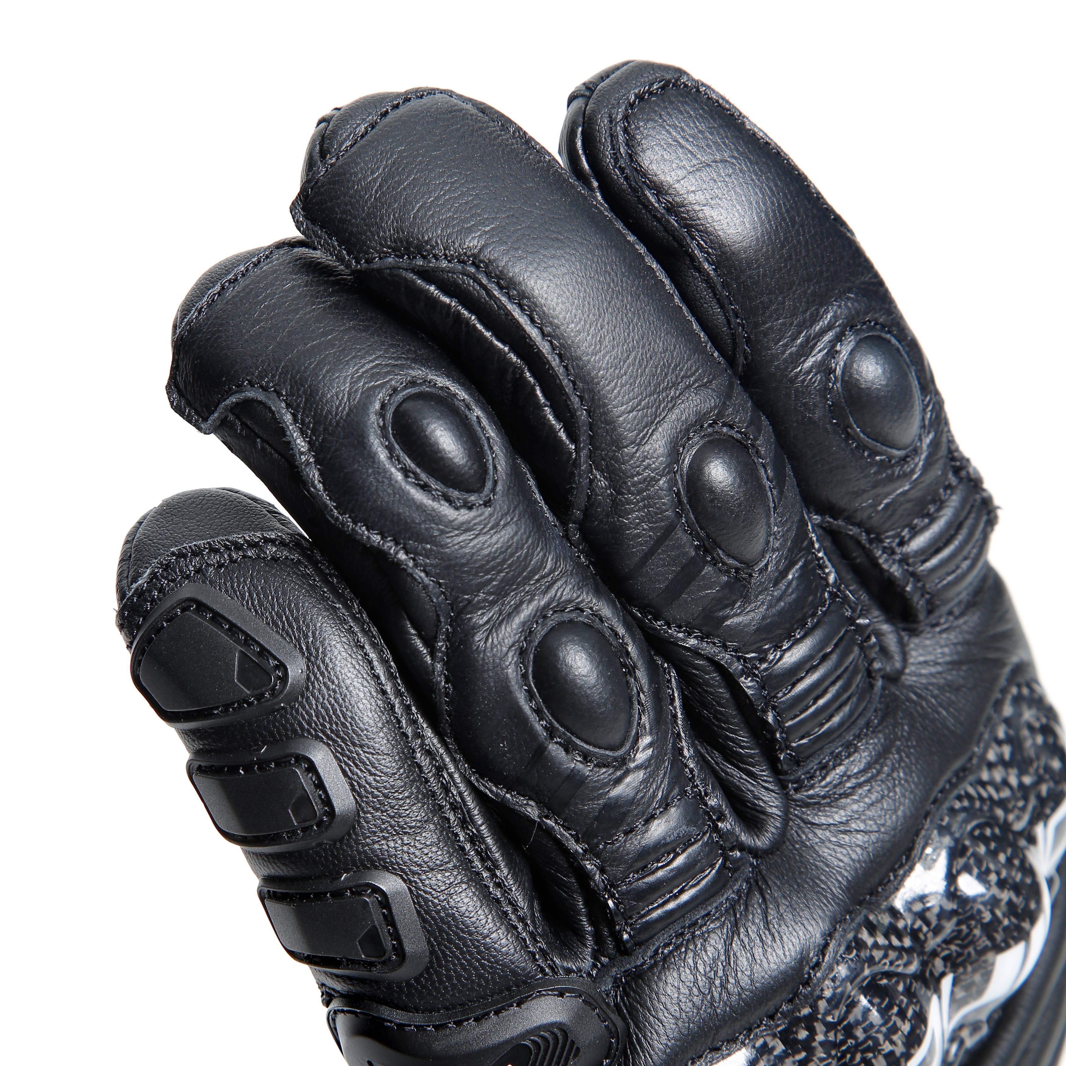 DRUID 4 - GUANTI MOTO IN PELLE UOMO - BLACK/BLACK/CHARCOAL-GREY - 13