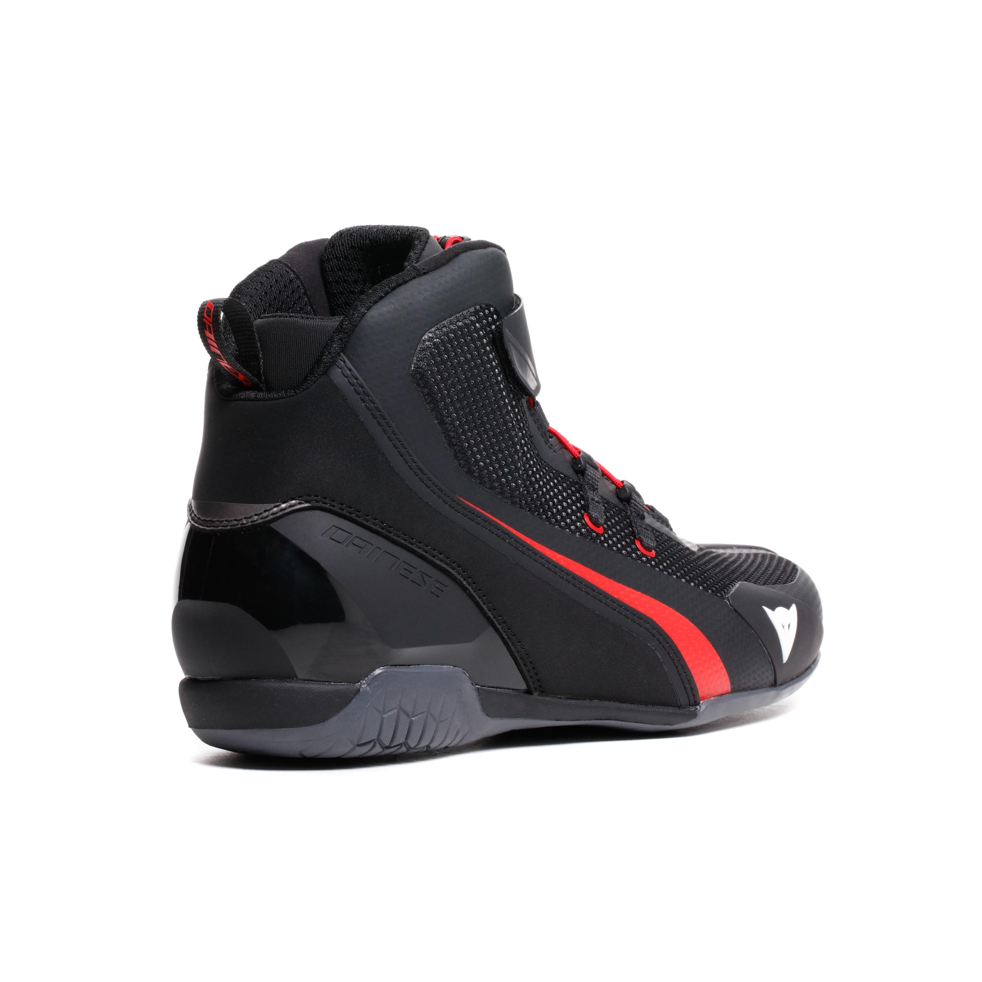 HERIAN AIR - SUMMER MOTORCYCLE SHOES - BLACK/RED-LAVA - 3