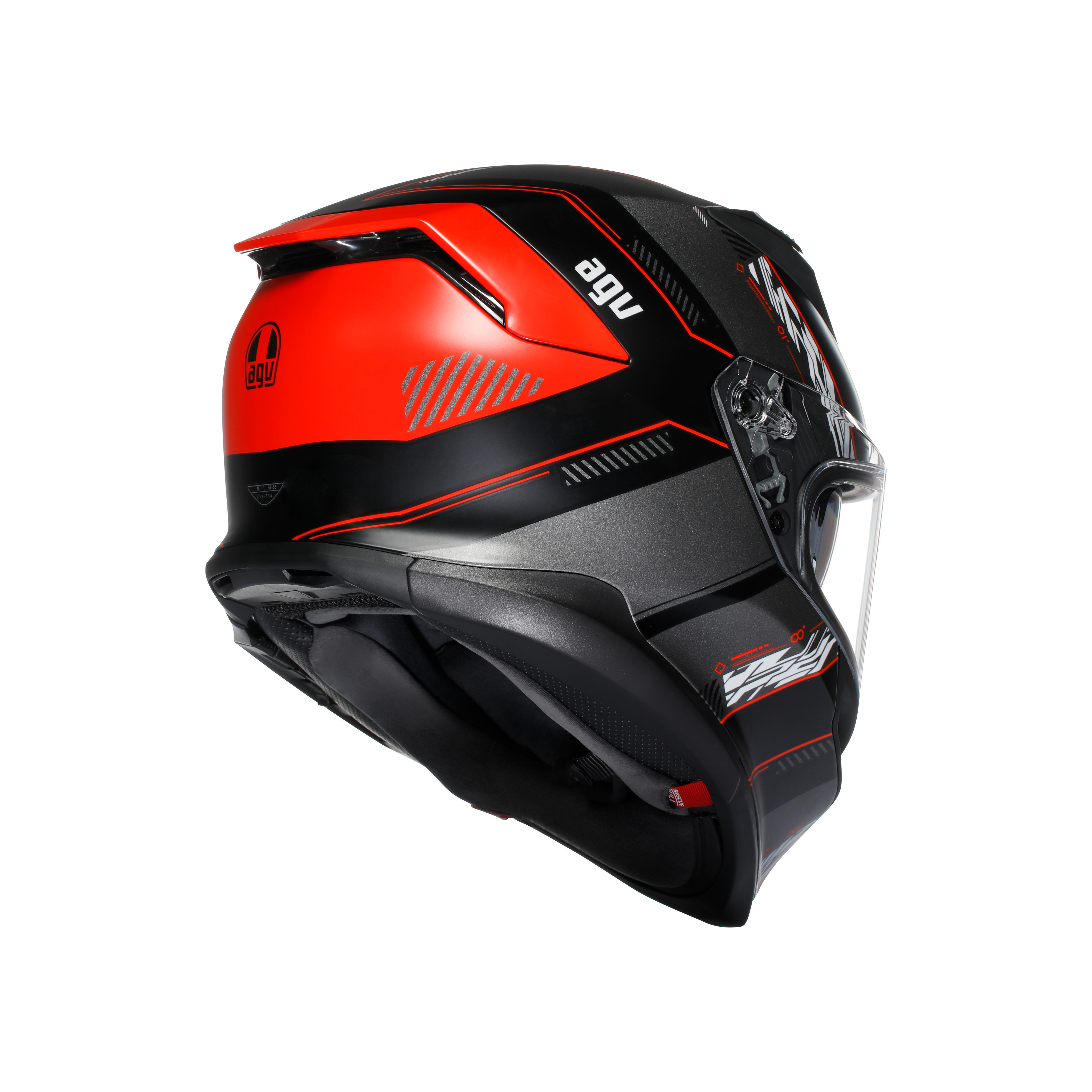 K7 MPLK KYBER MATT BLACK/RED - CASQUE MOTO INT&Eacute;GRAL E2206 -  - 6