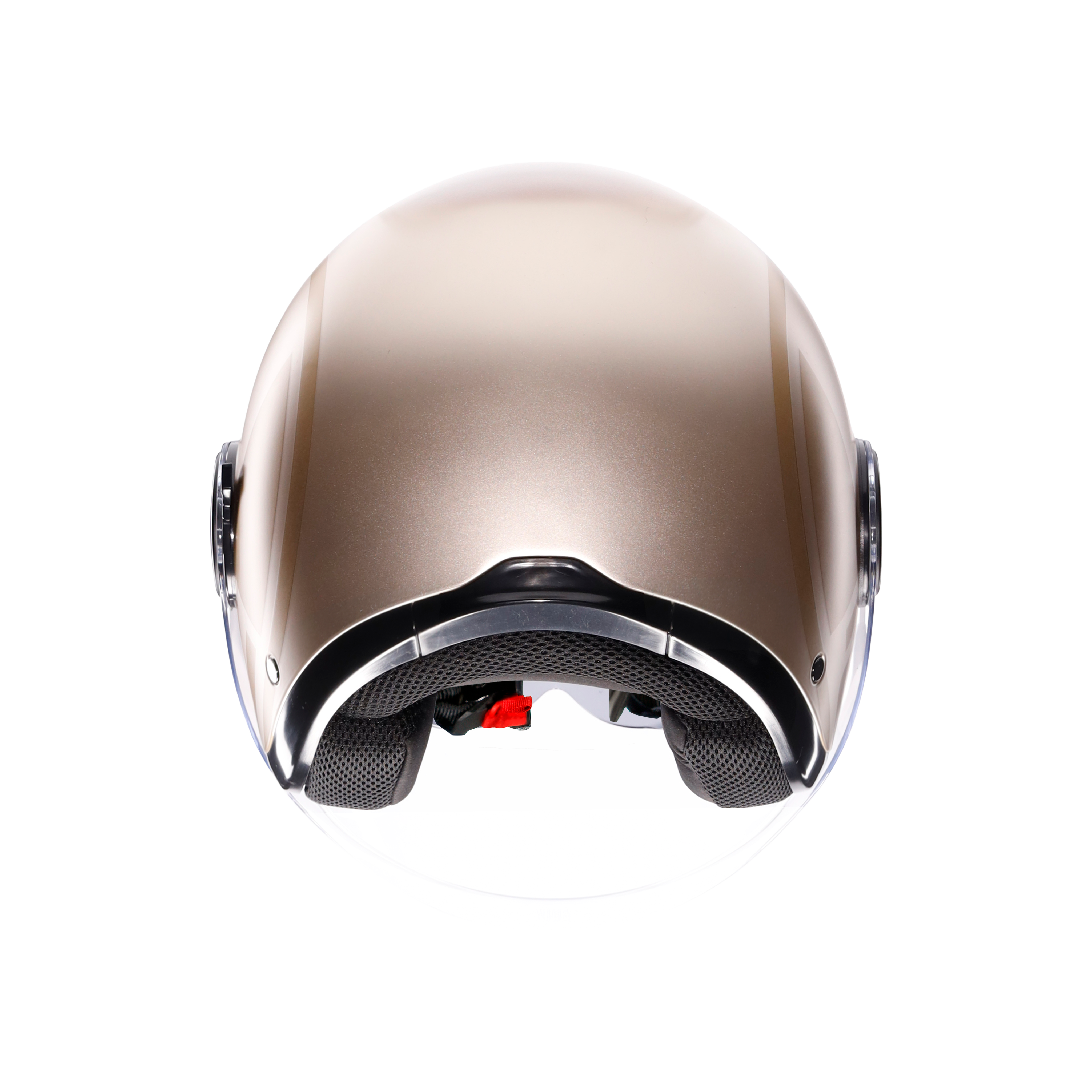ETERES SIROLO MATT WHITE/GOLD - MOTORBIKE OPEN FACE HELMET E2206 -  - 5