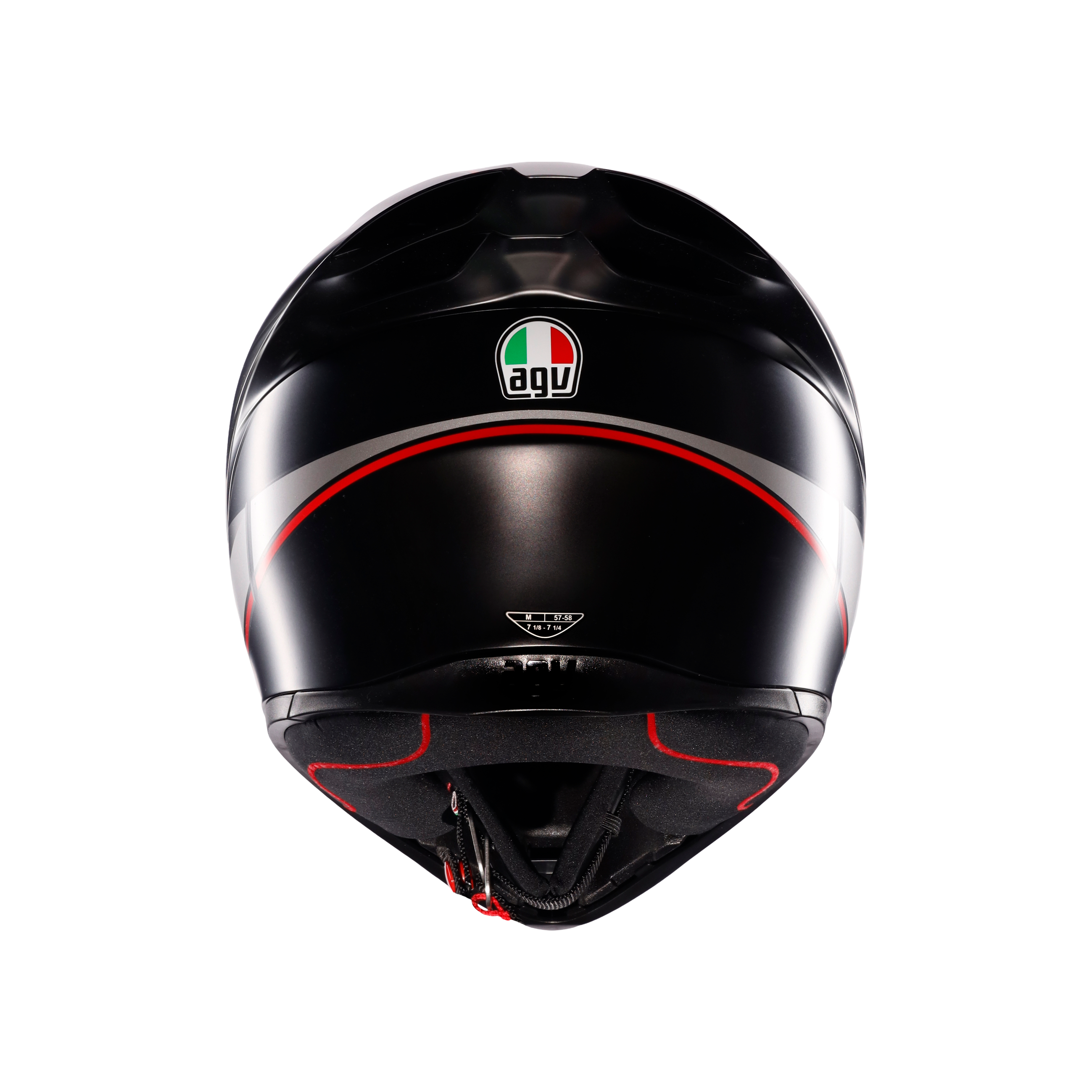 K1 S LAP MATT BLACK/GREY/RED - CASCO MOTO INTEGRAL DOT (E2206) -  - 3