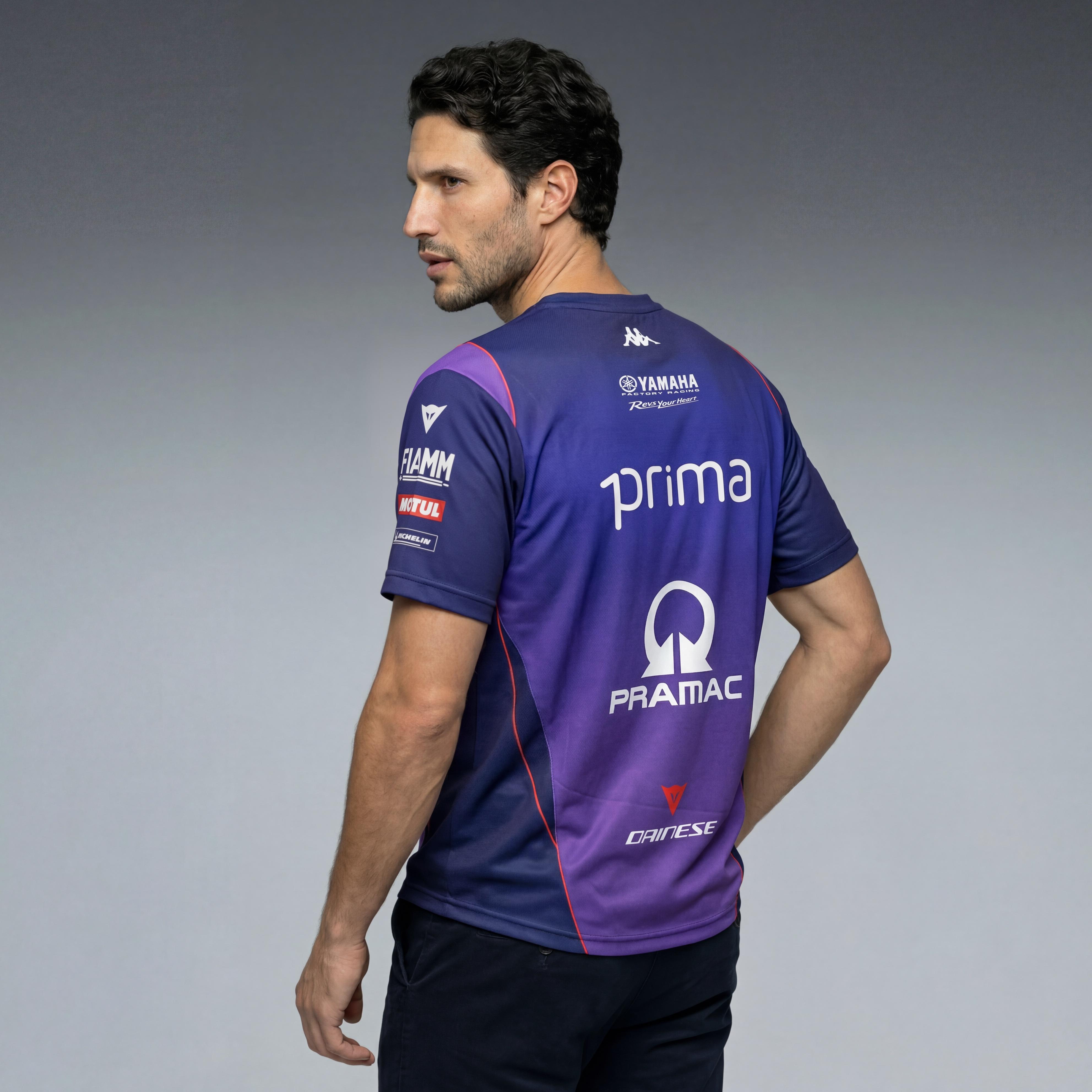 T-SHIRT TEAM PRAMAC DA UOMO - BLUE/PURPLE - 4