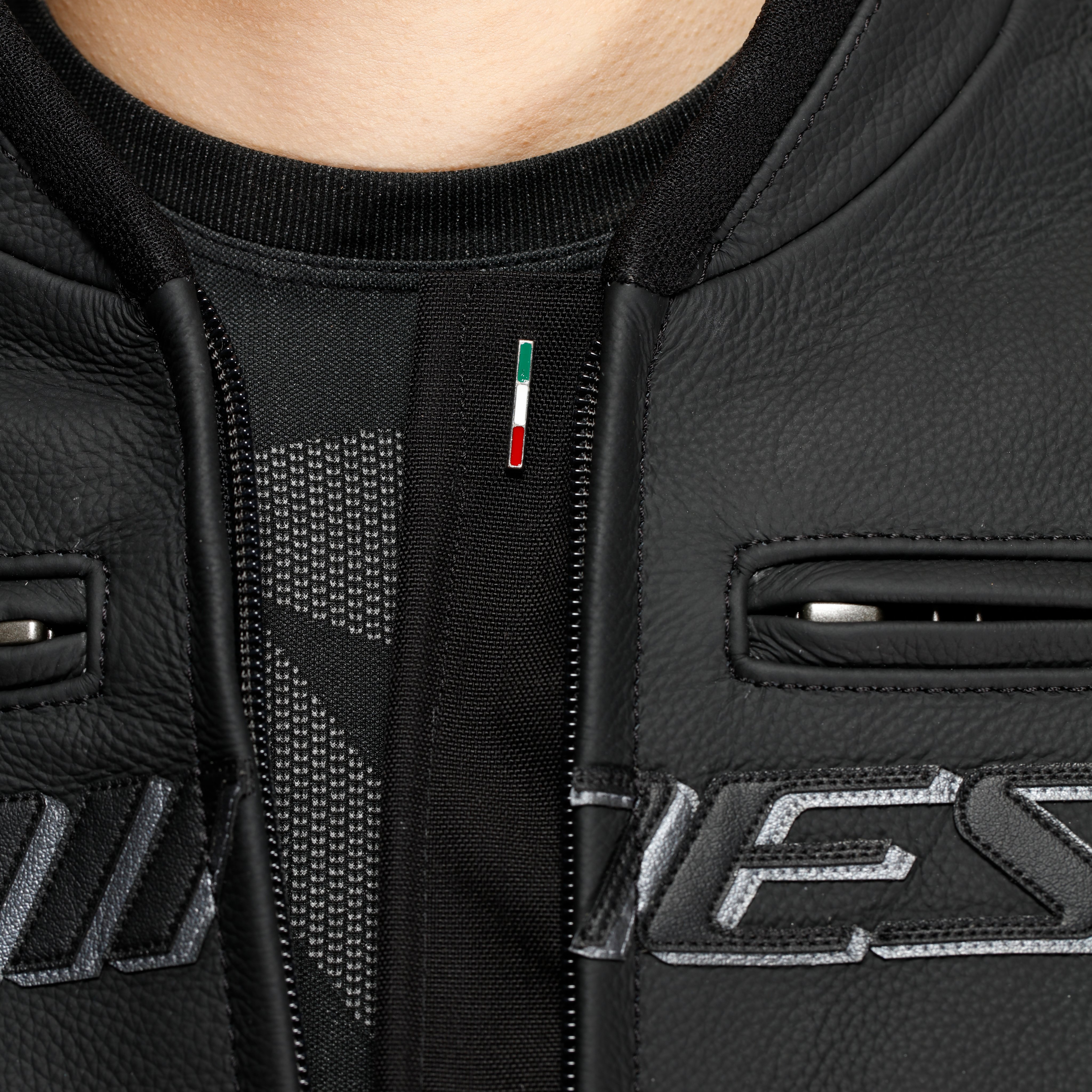 RACING 5 - GIACCA MOTO IN PELLE DONNA - BLACK/BLACK - 12