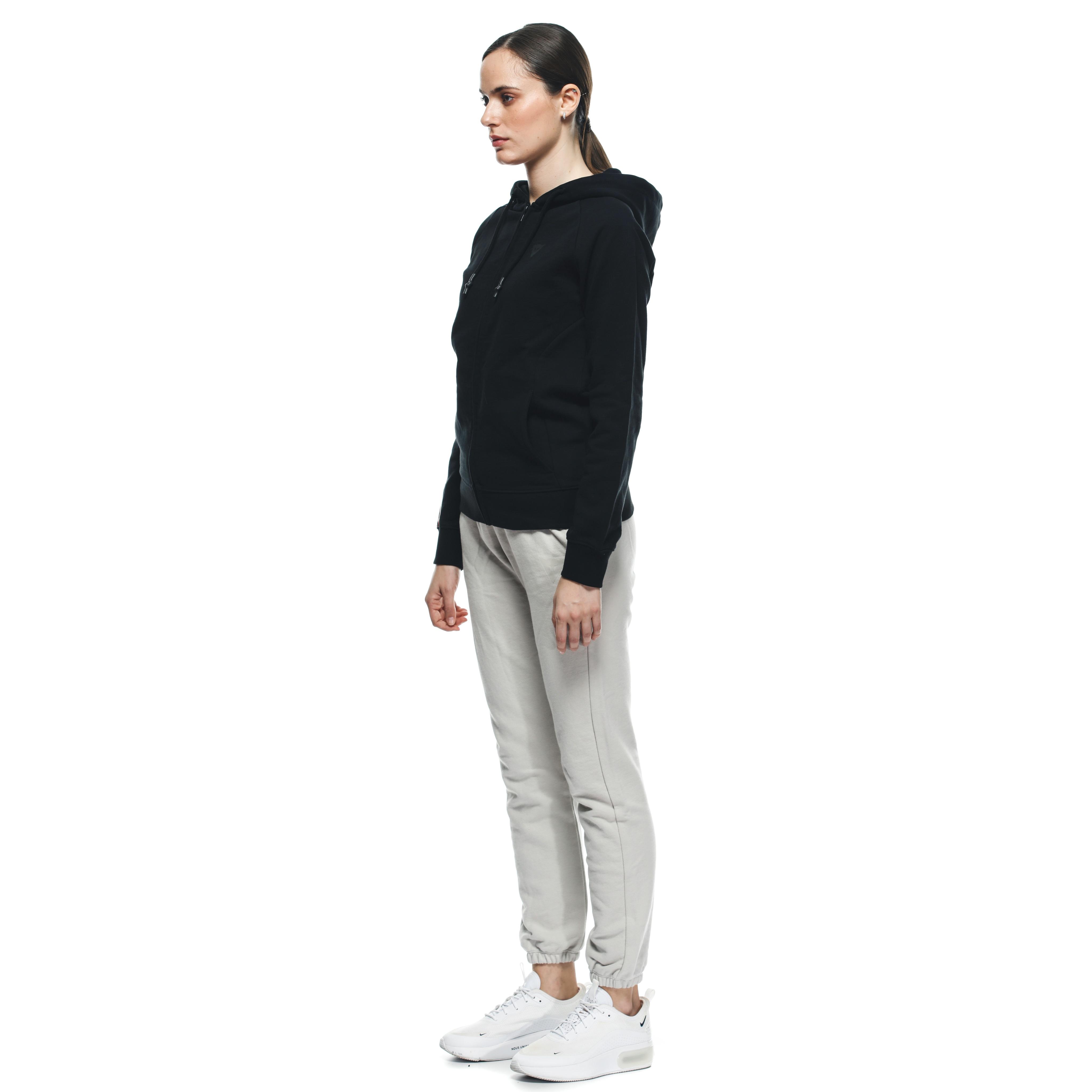 DAINESE LOGO - WOMEN'S HOODIE - BLACK/BLACK - 4