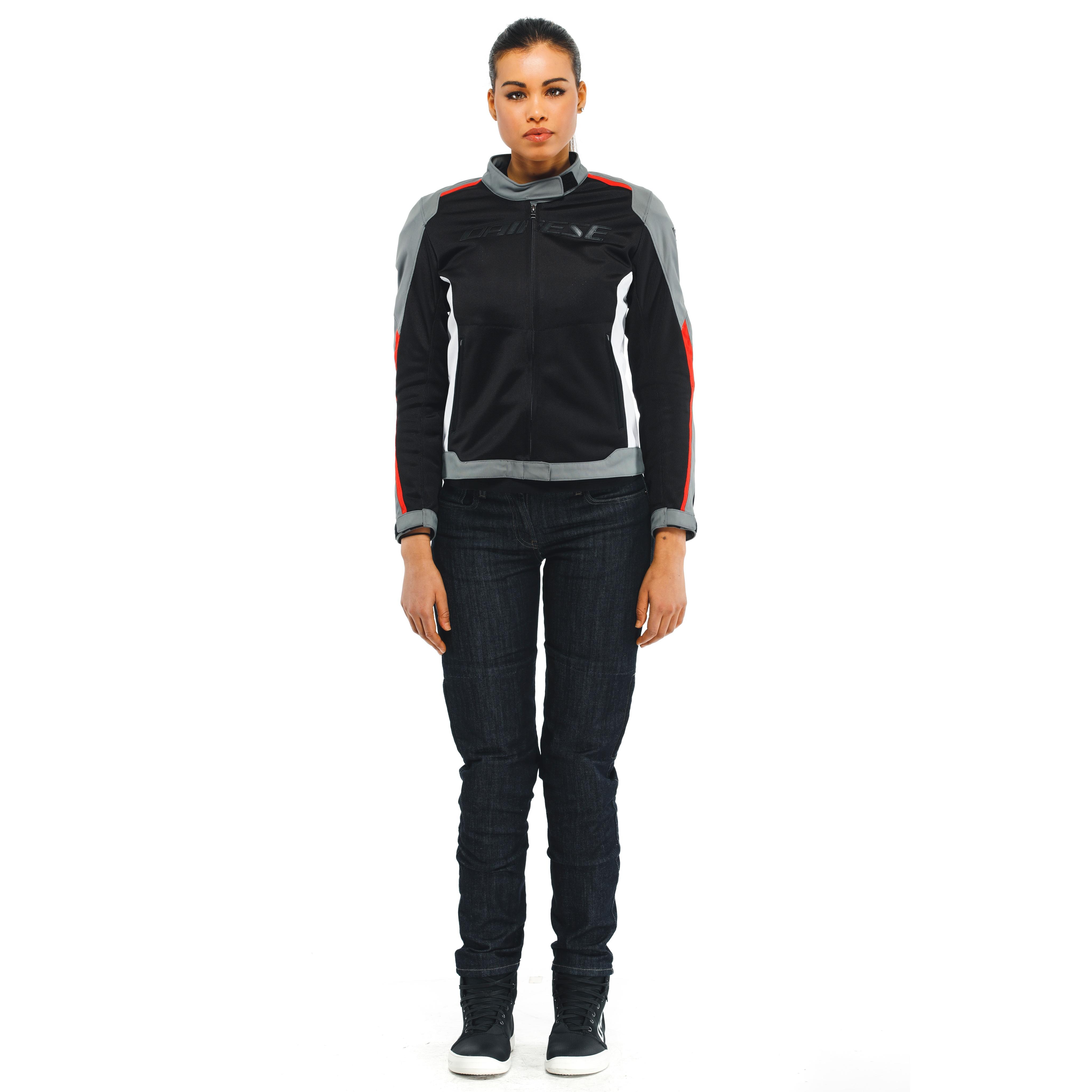 HYDRAFLUX 2 AIR D-DRY&reg;- WOMEN'S WATERPROOF MOTORCYCLE JACKET - BLACK/CHARCOAL-GRAY/LAVA-RED - 3