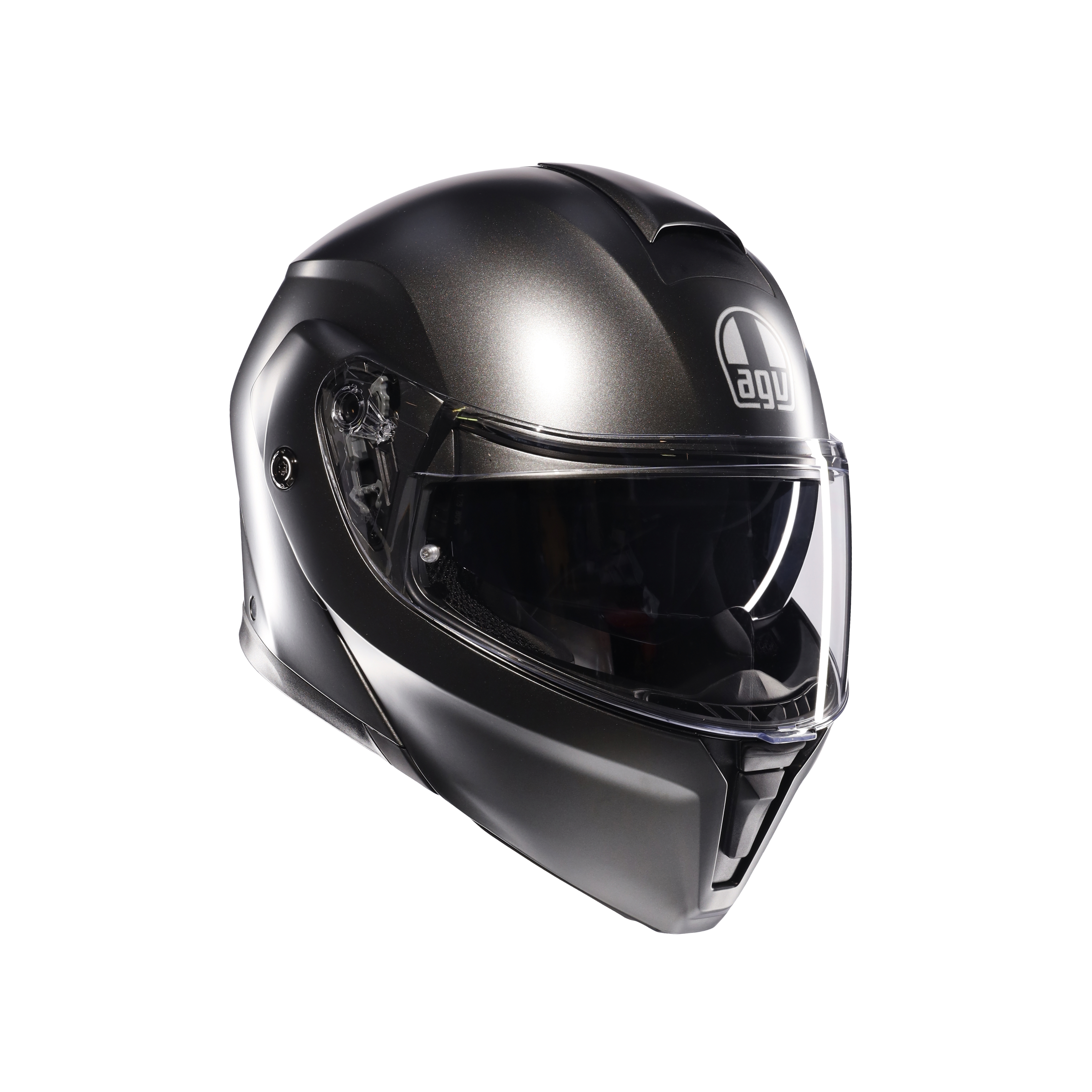 STREETMODULAR MONO MATT ASFALTO GREY - MOTORBIKE FLIP UP HELMET DOT(E2206) -  - 6