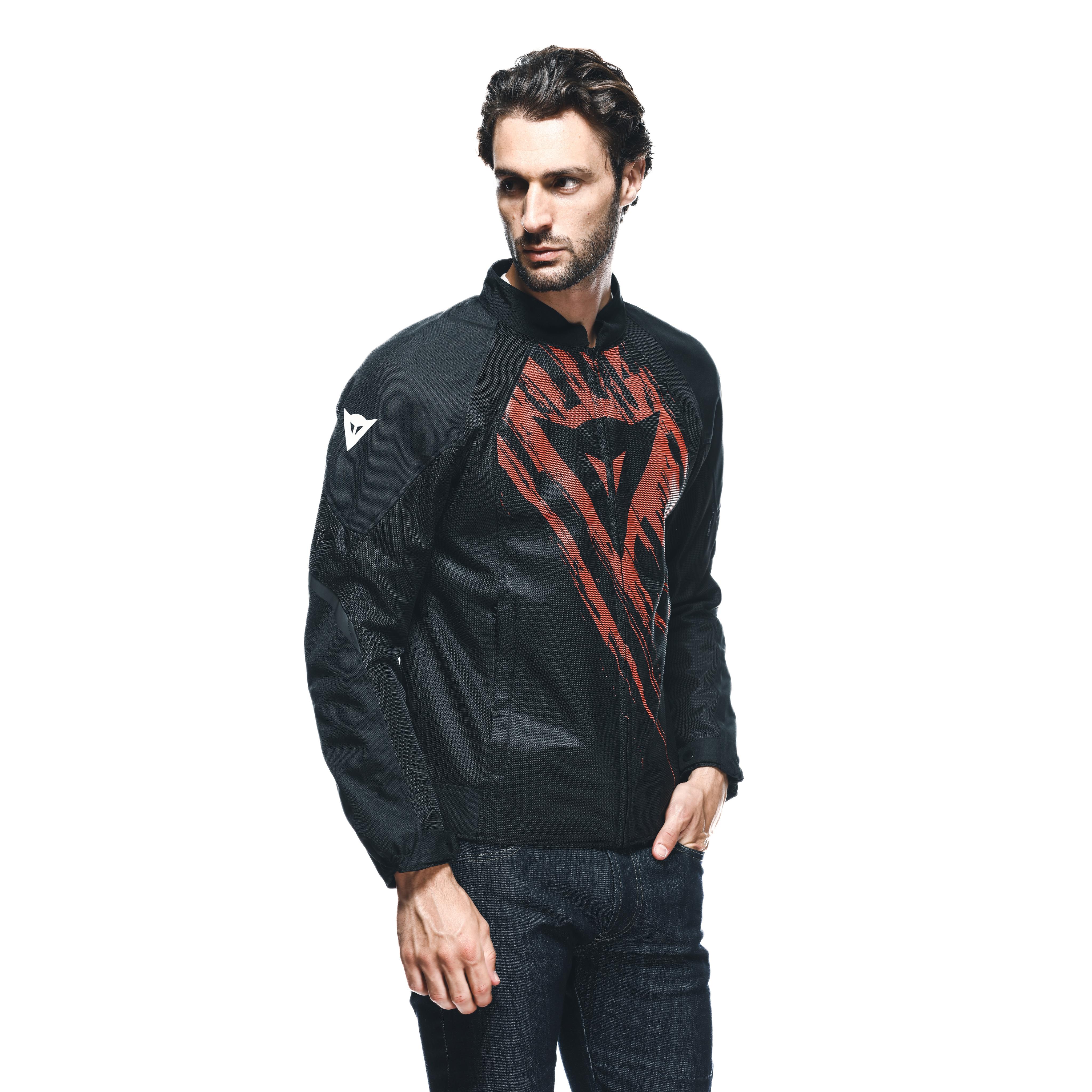HEROSPHERE AIR - MEN SUMMER MOTORCYCLE JACKET - BLACK/RED TARMAC - 5